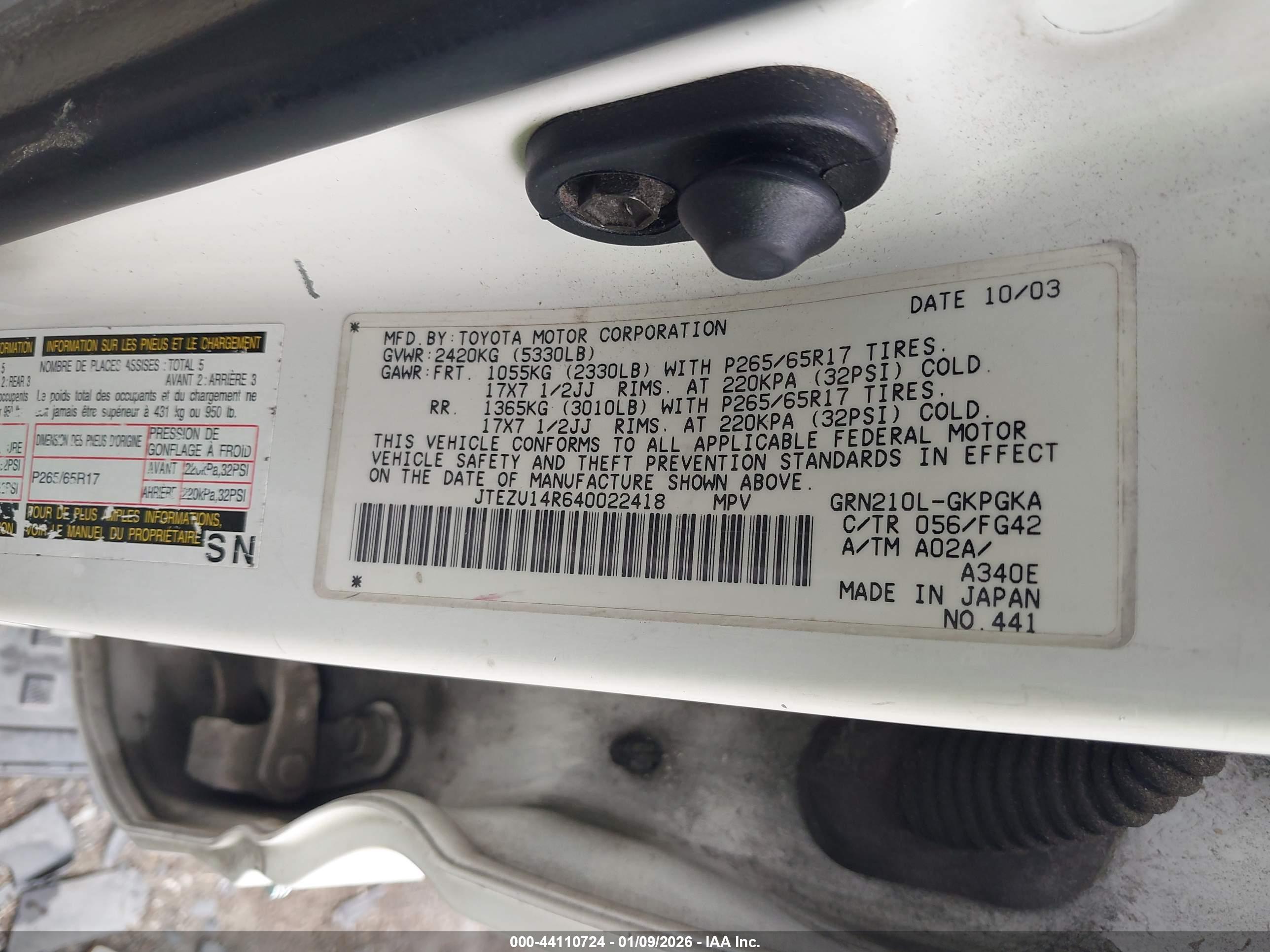 TOYOTA 4RUNNER image 9