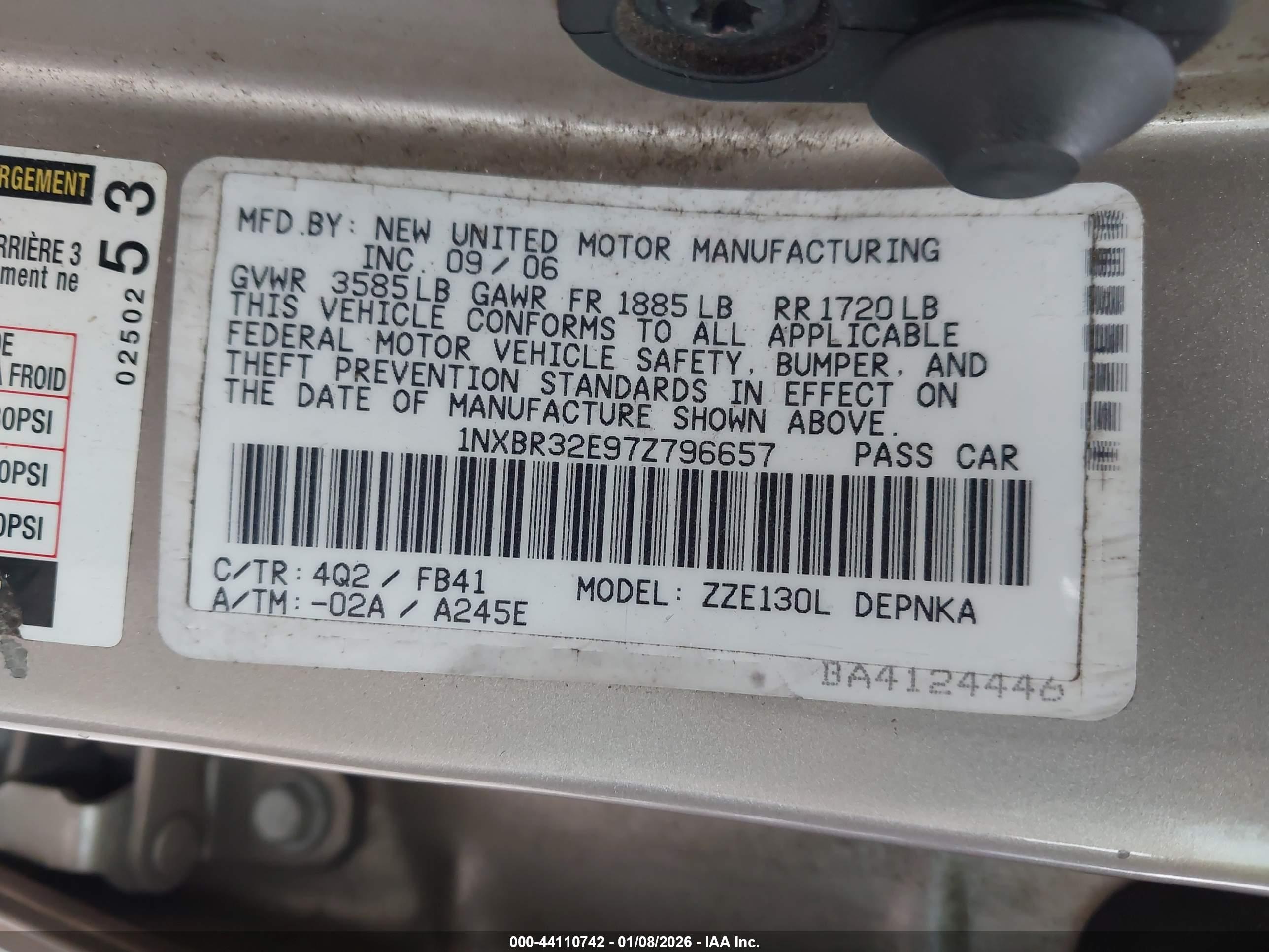 TOYOTA COROLLA image 9