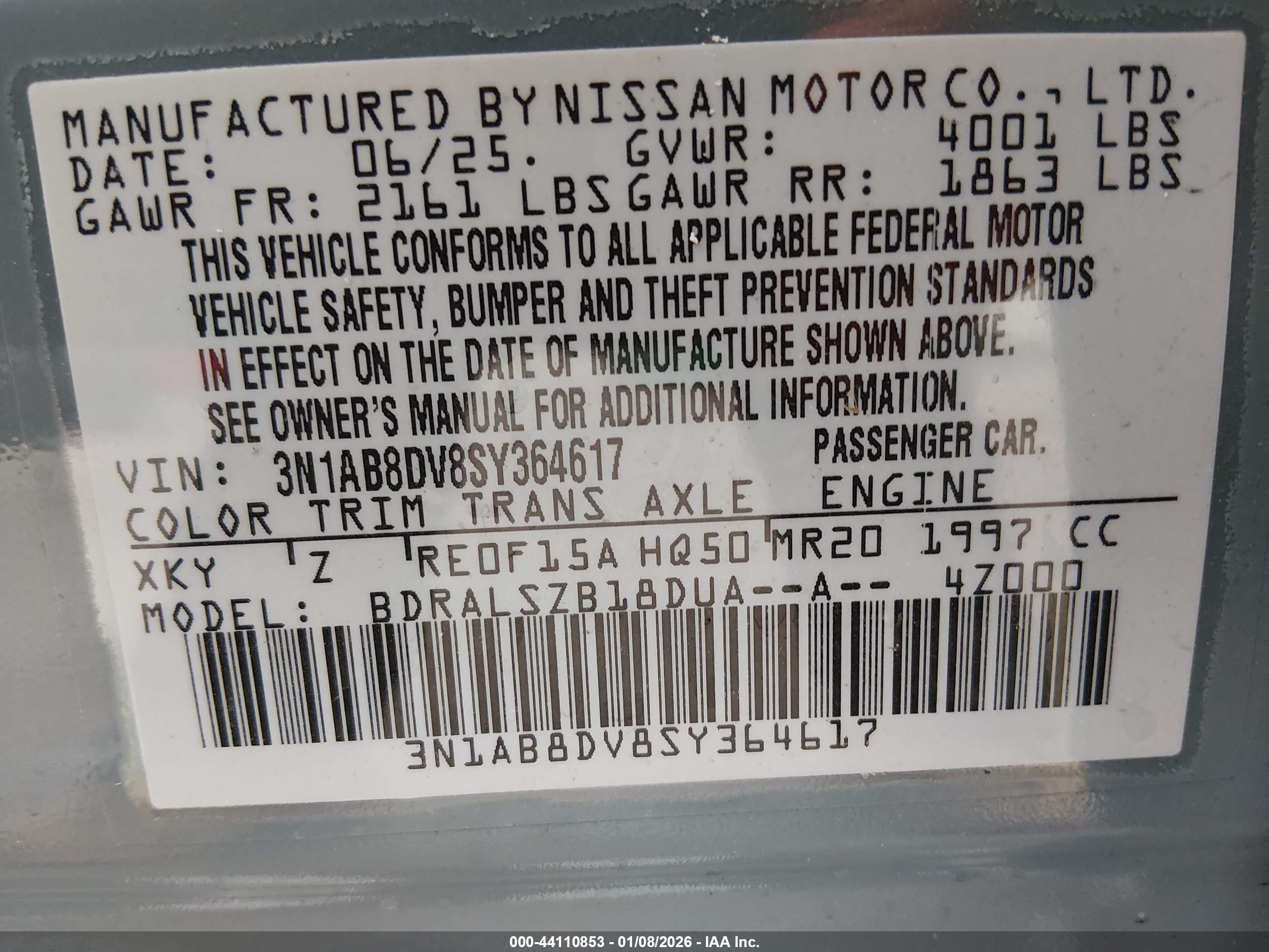 NISSAN SENTRA image 9