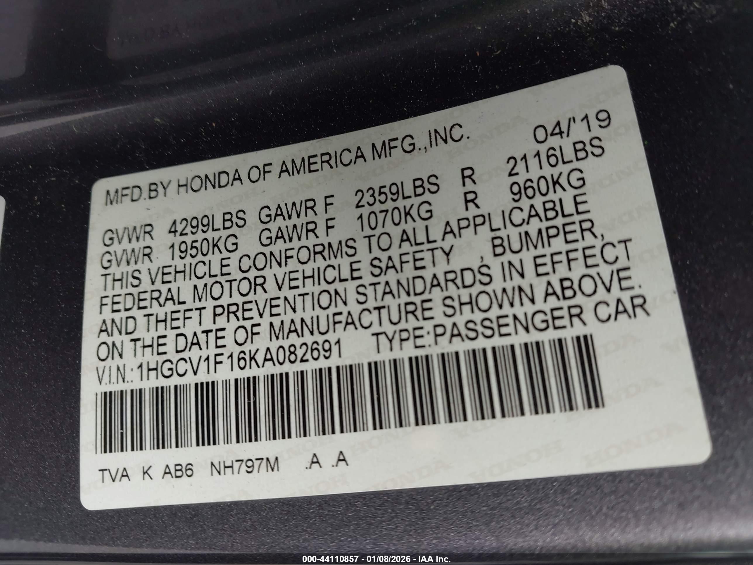 HONDA ACCORD image 9
