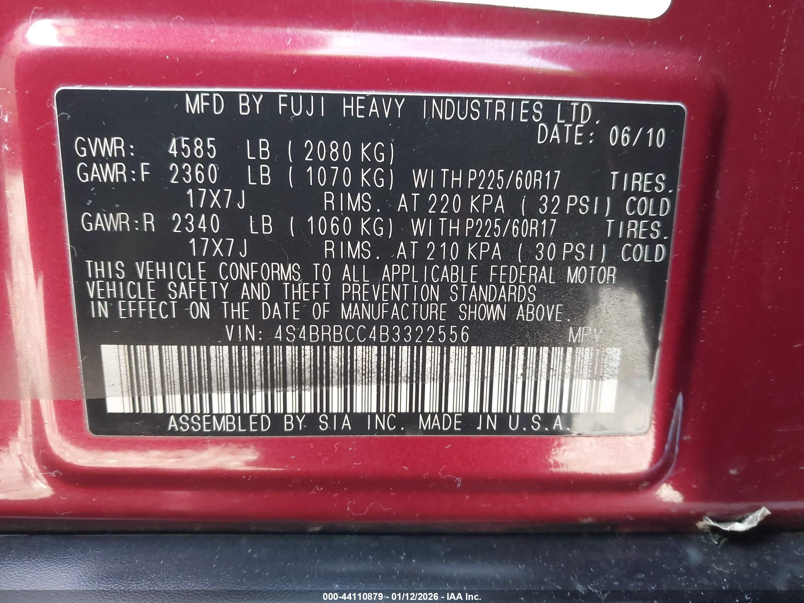 SUBARU OUTBACK image 9