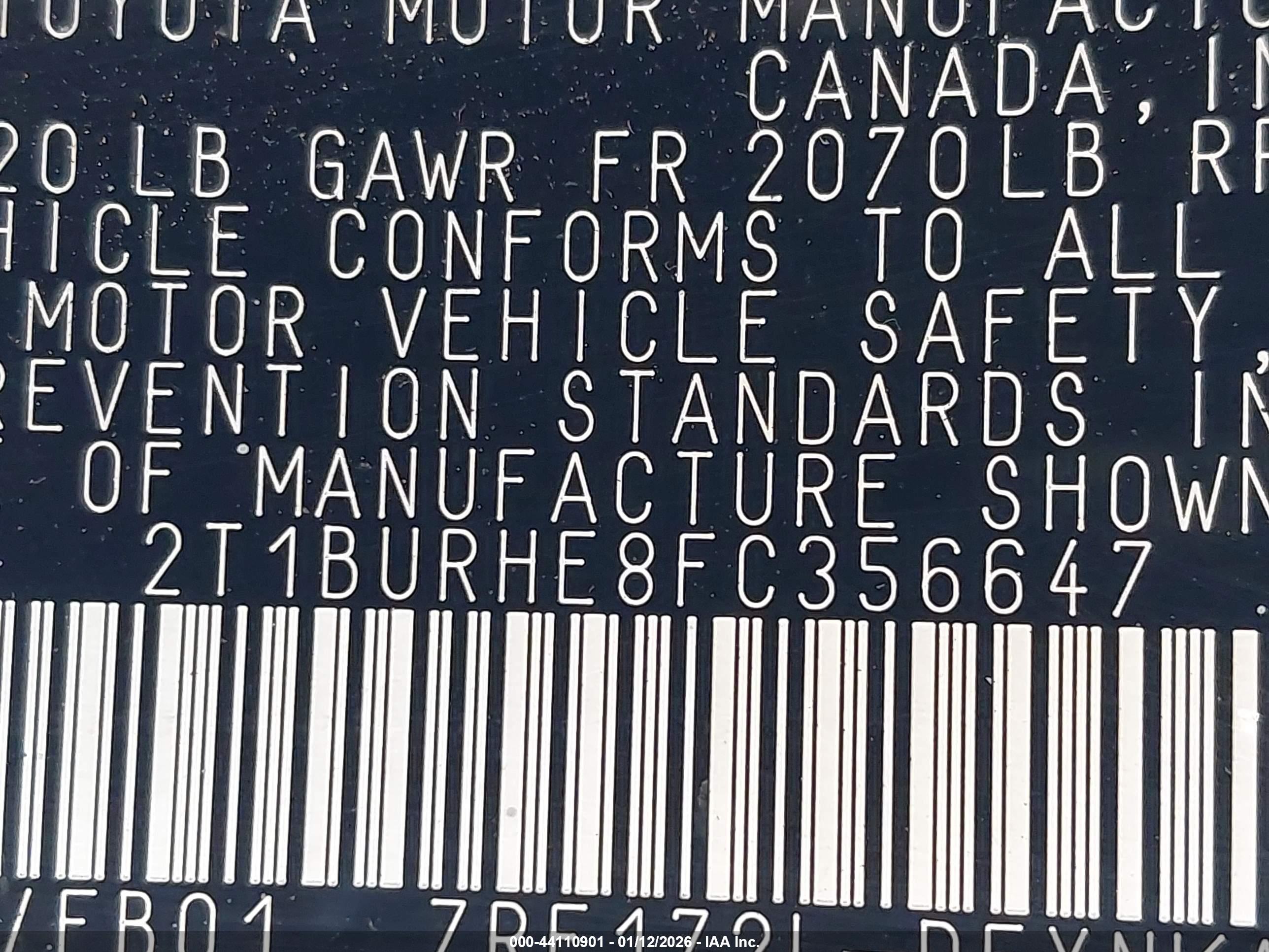 TOYOTA COROLLA image 9