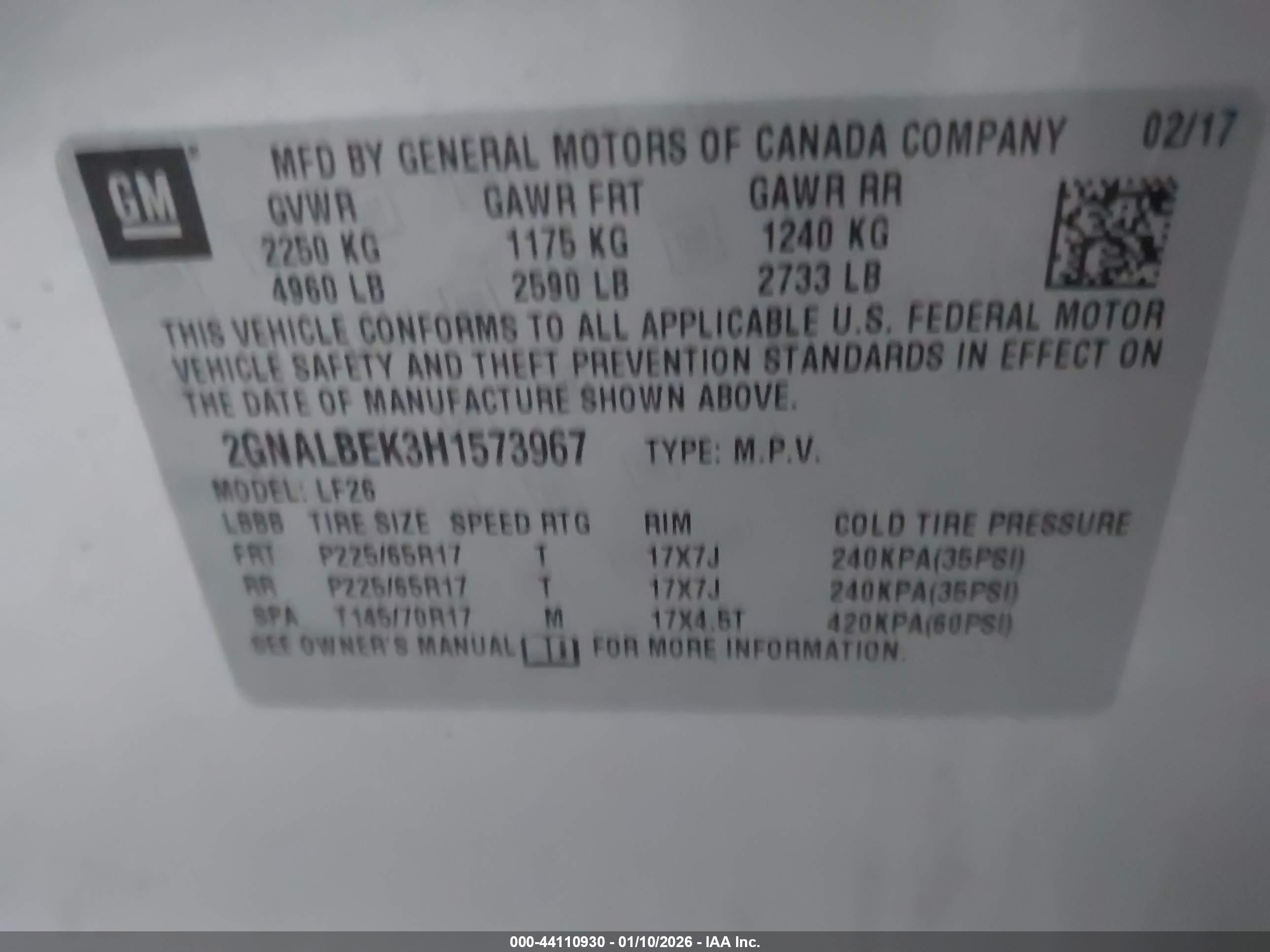 CHEVROLET EQUINOX image 9