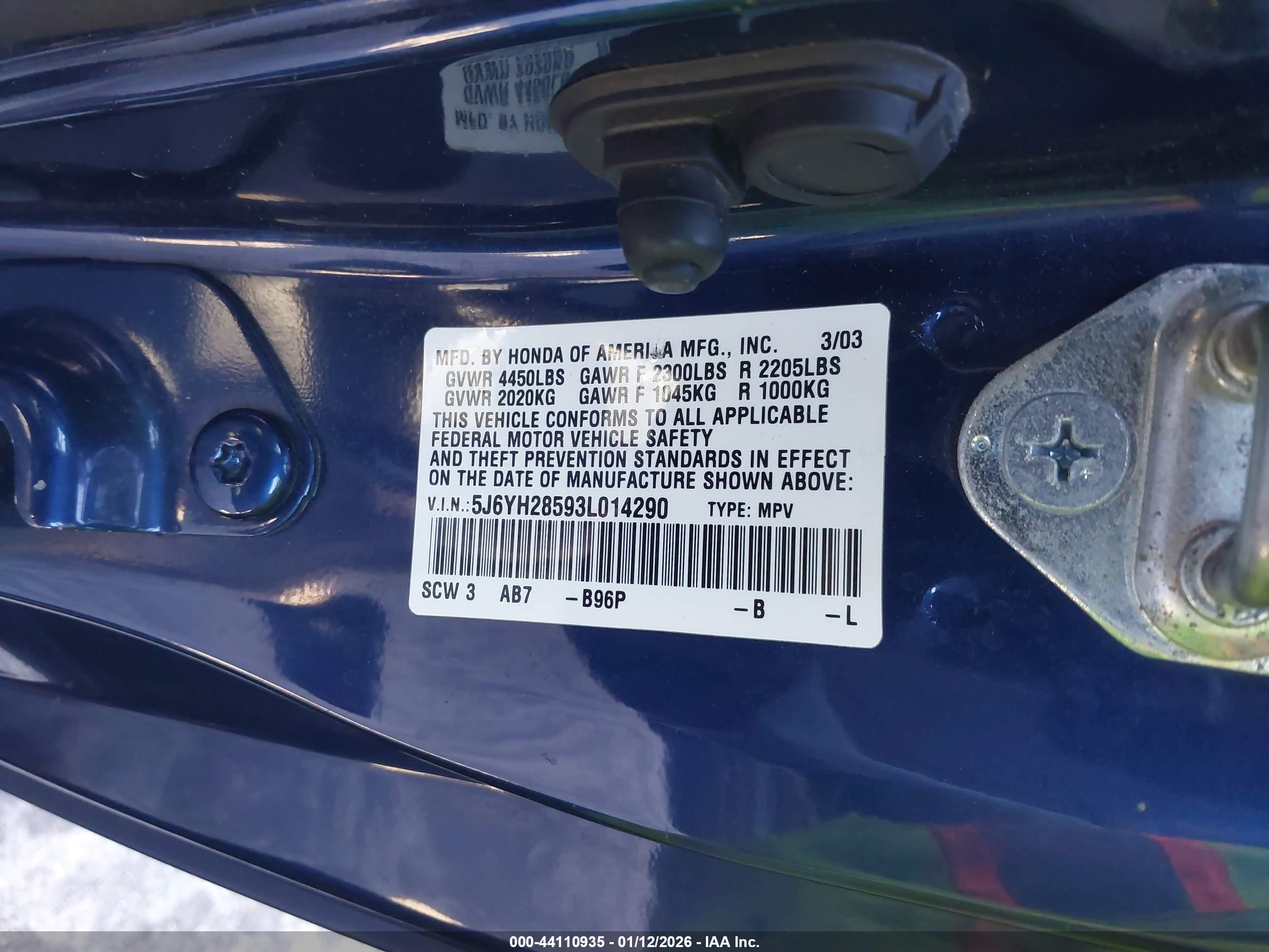 HONDA ELEMENT image 9