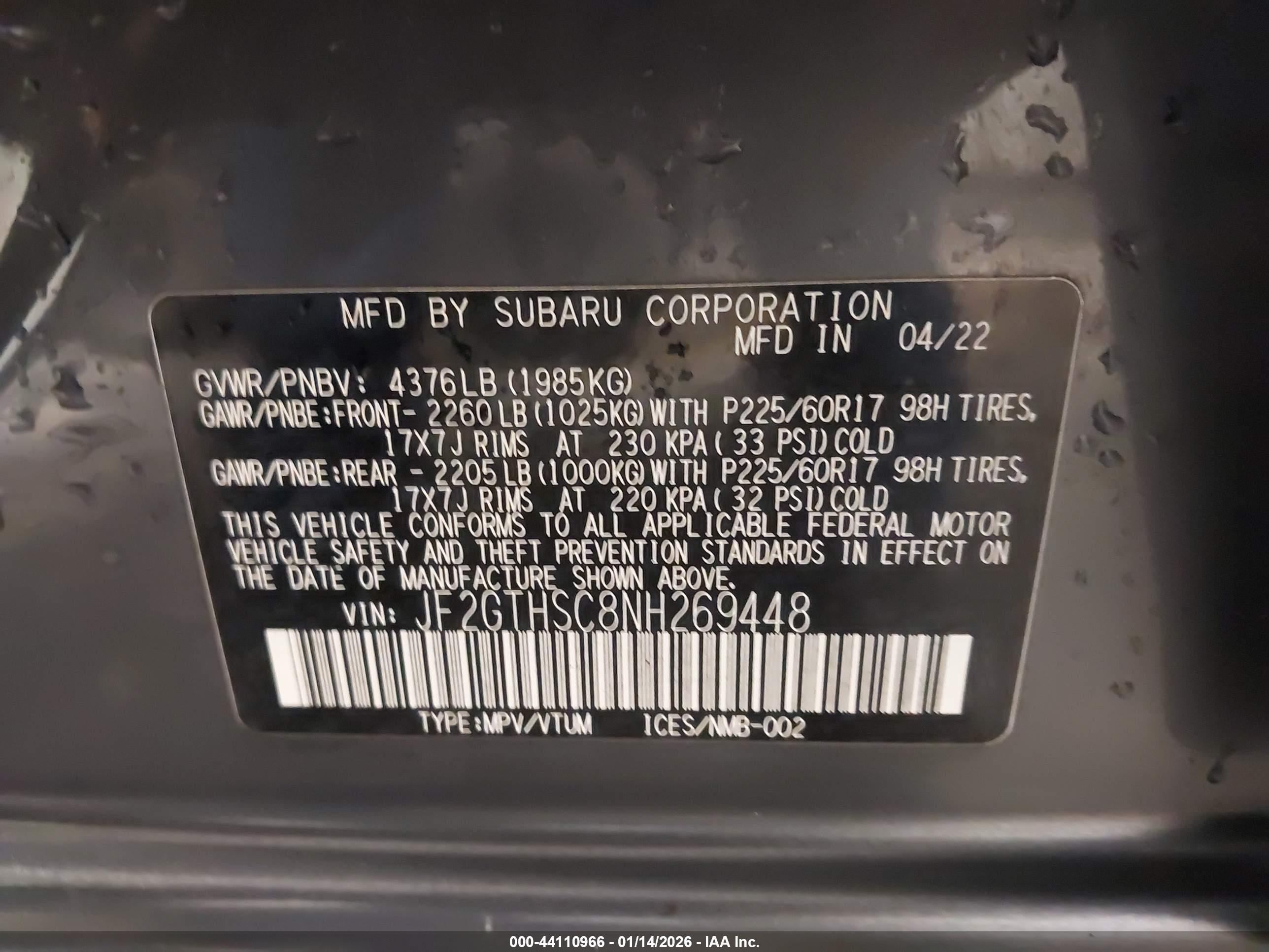 SUBARU CROSSTREK image 9