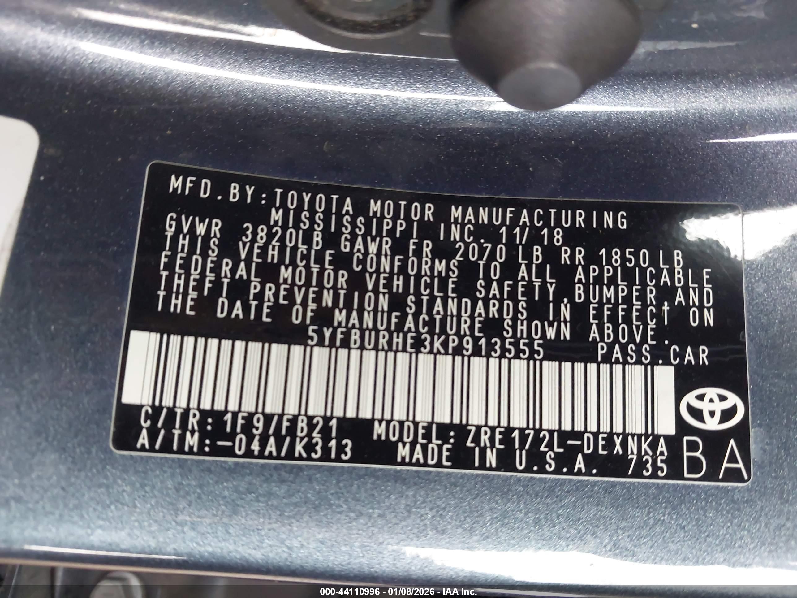 TOYOTA COROLLA image 9