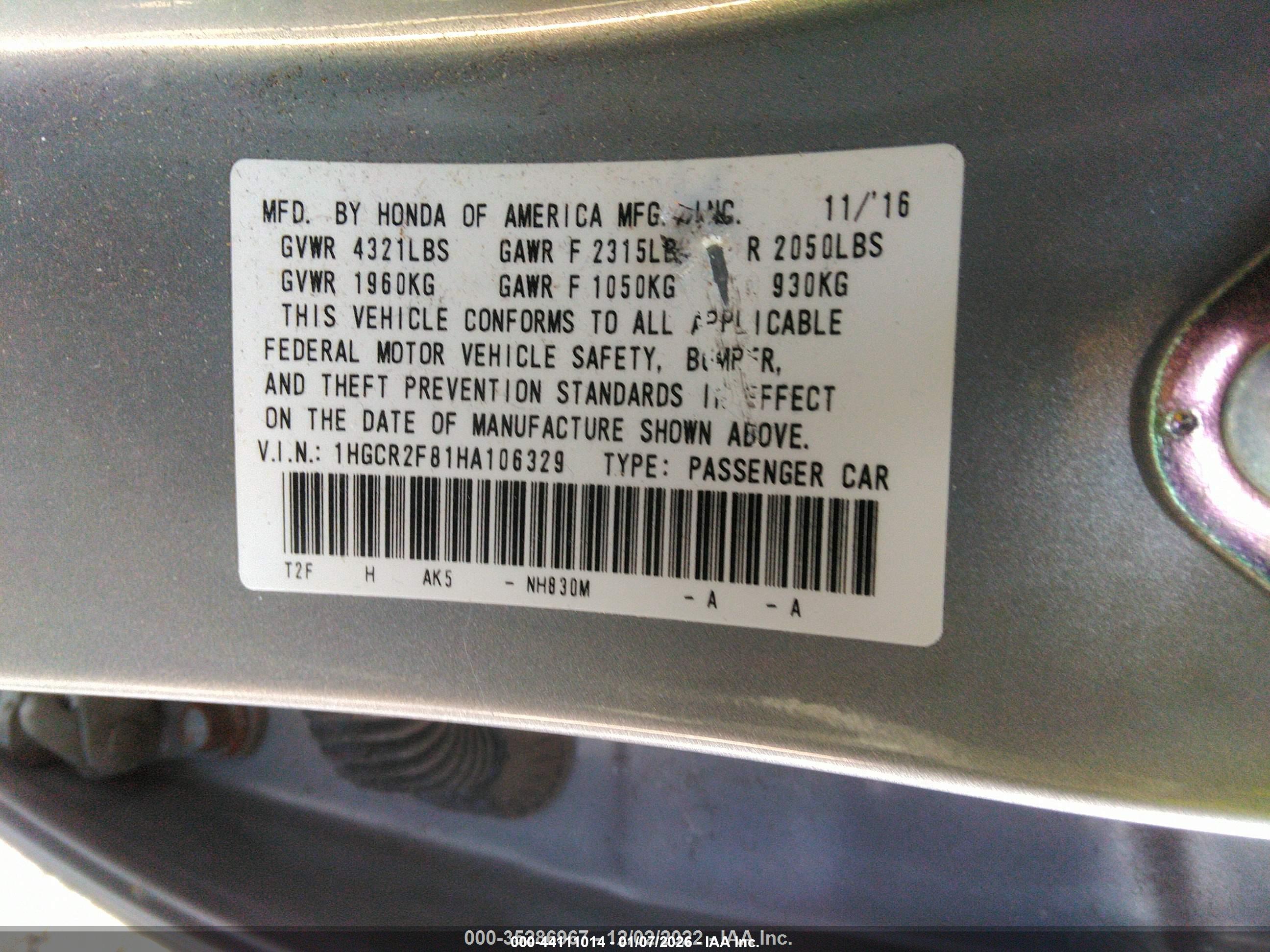 HONDA ACCORD image 9