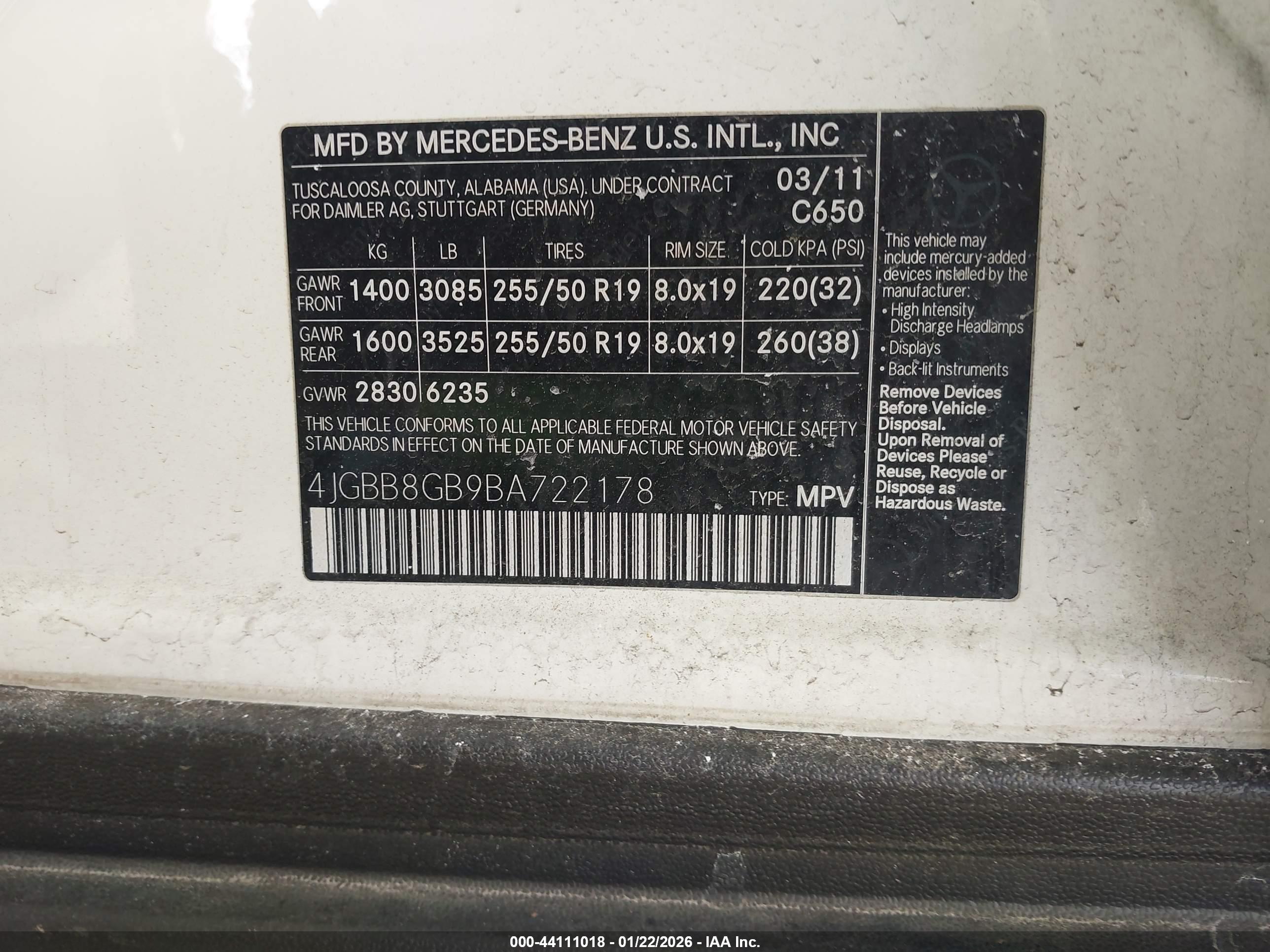 MERCEDES-BENZ ML image 9