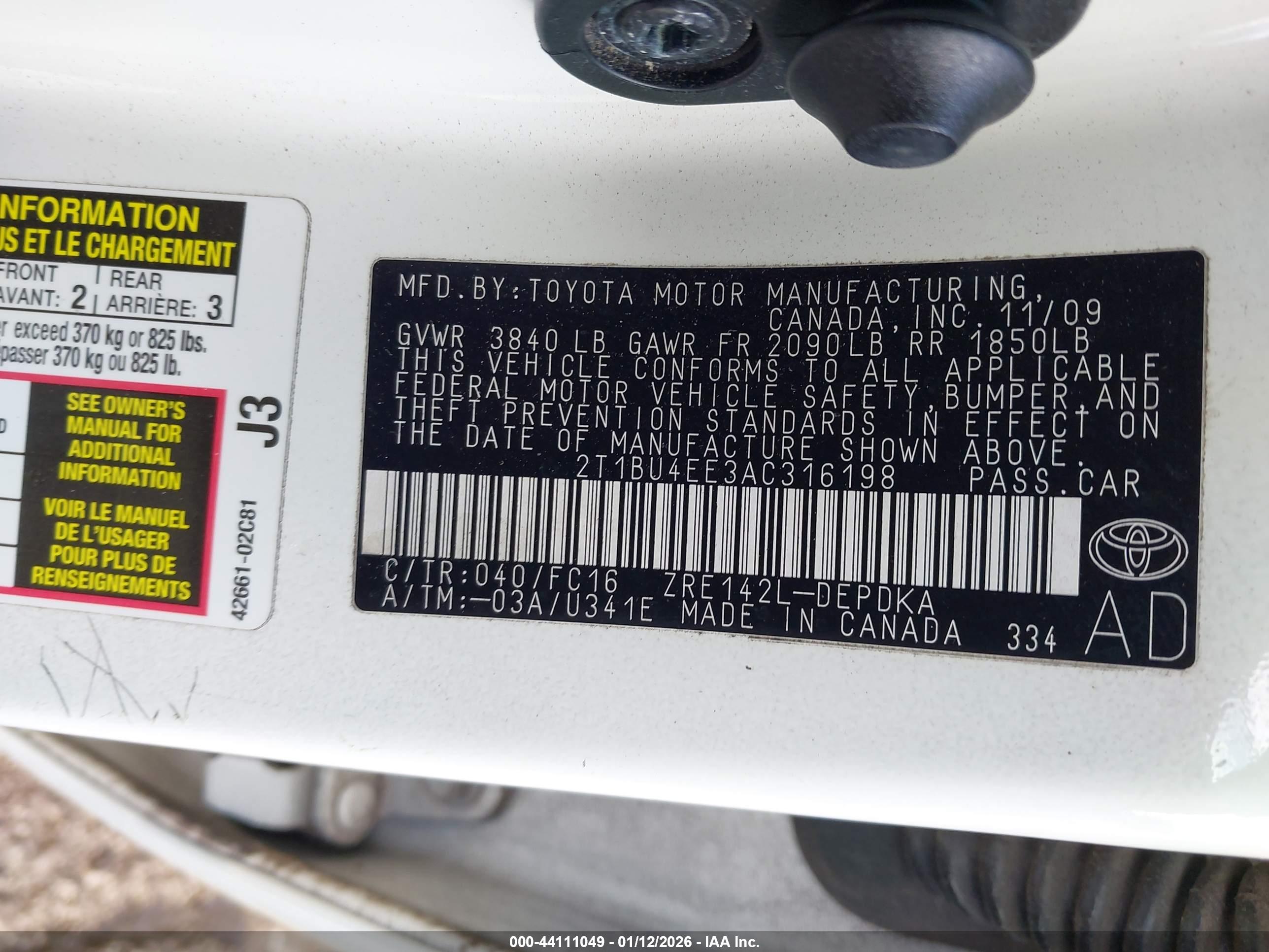 TOYOTA COROLLA image 9