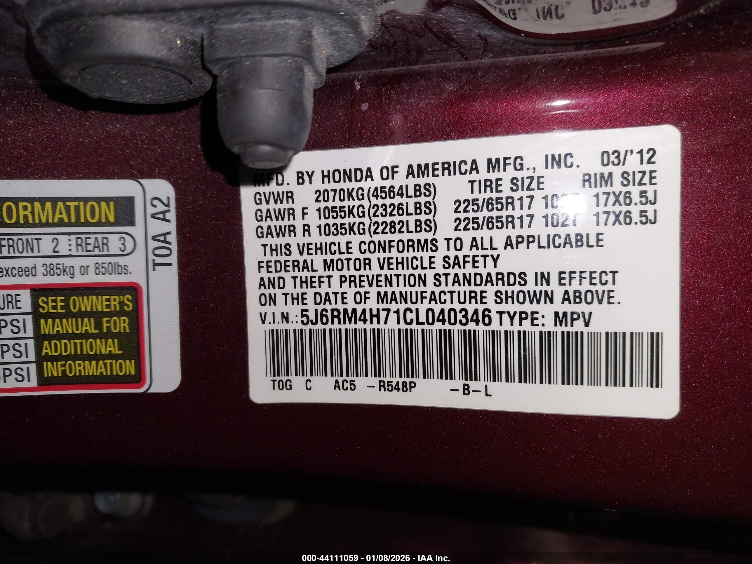 HONDA CR-V image 9