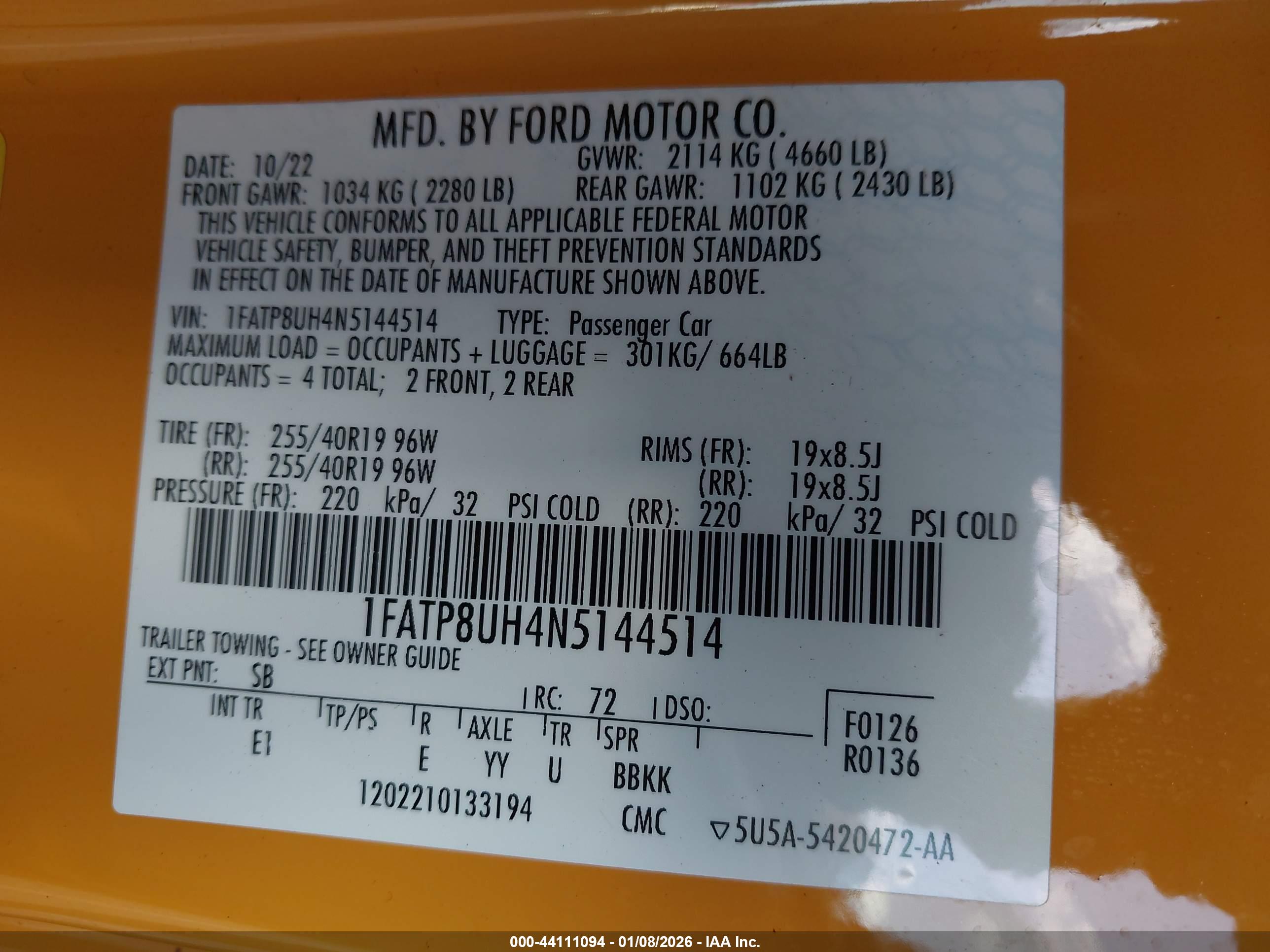 FORD MUSTANG image 9