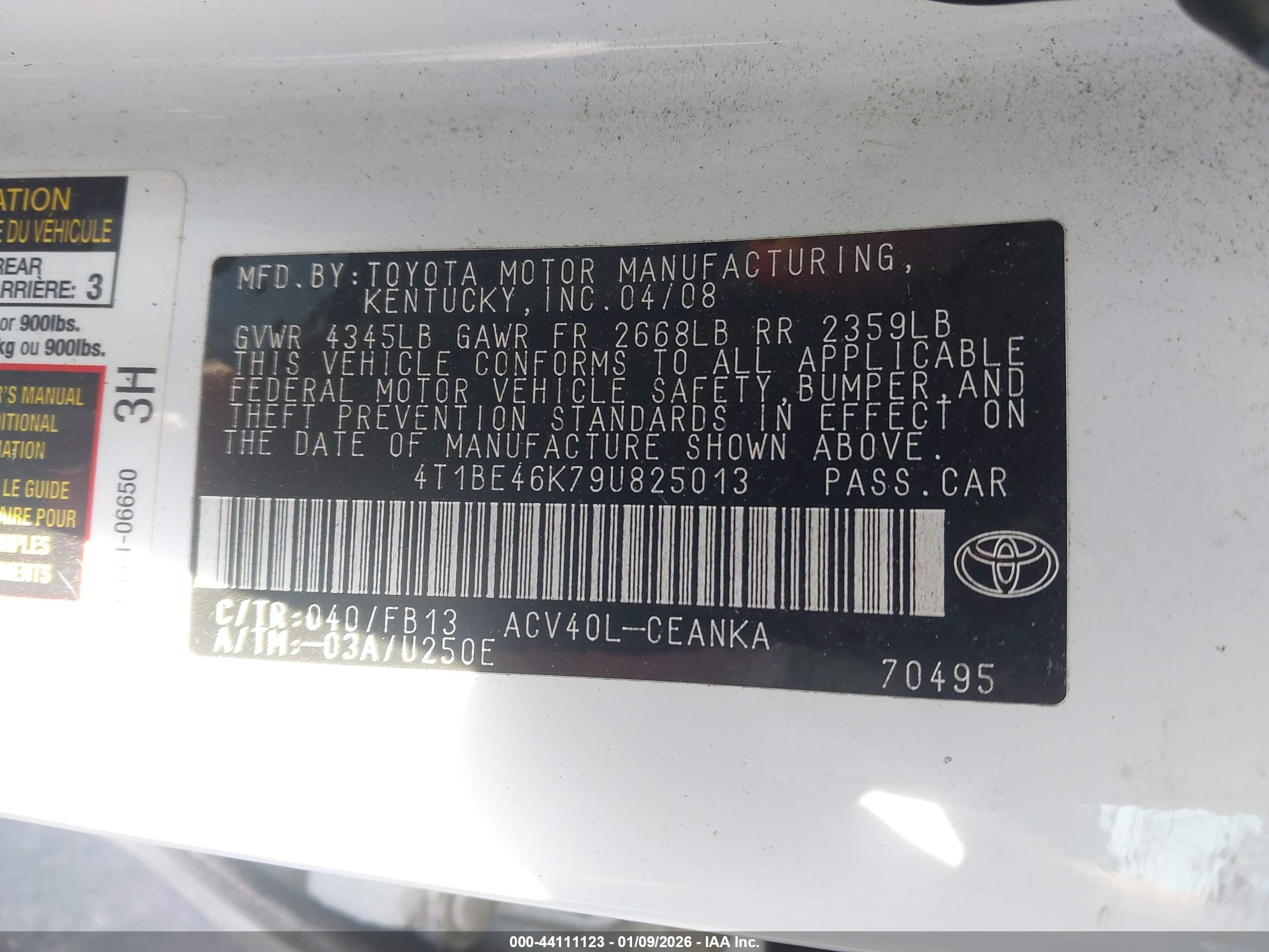TOYOTA CAMRY image 9