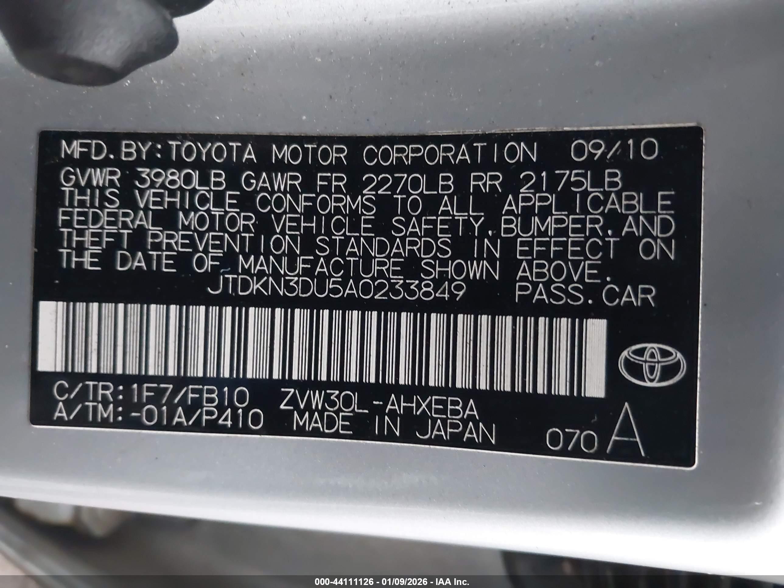 TOYOTA PRIUS image 9