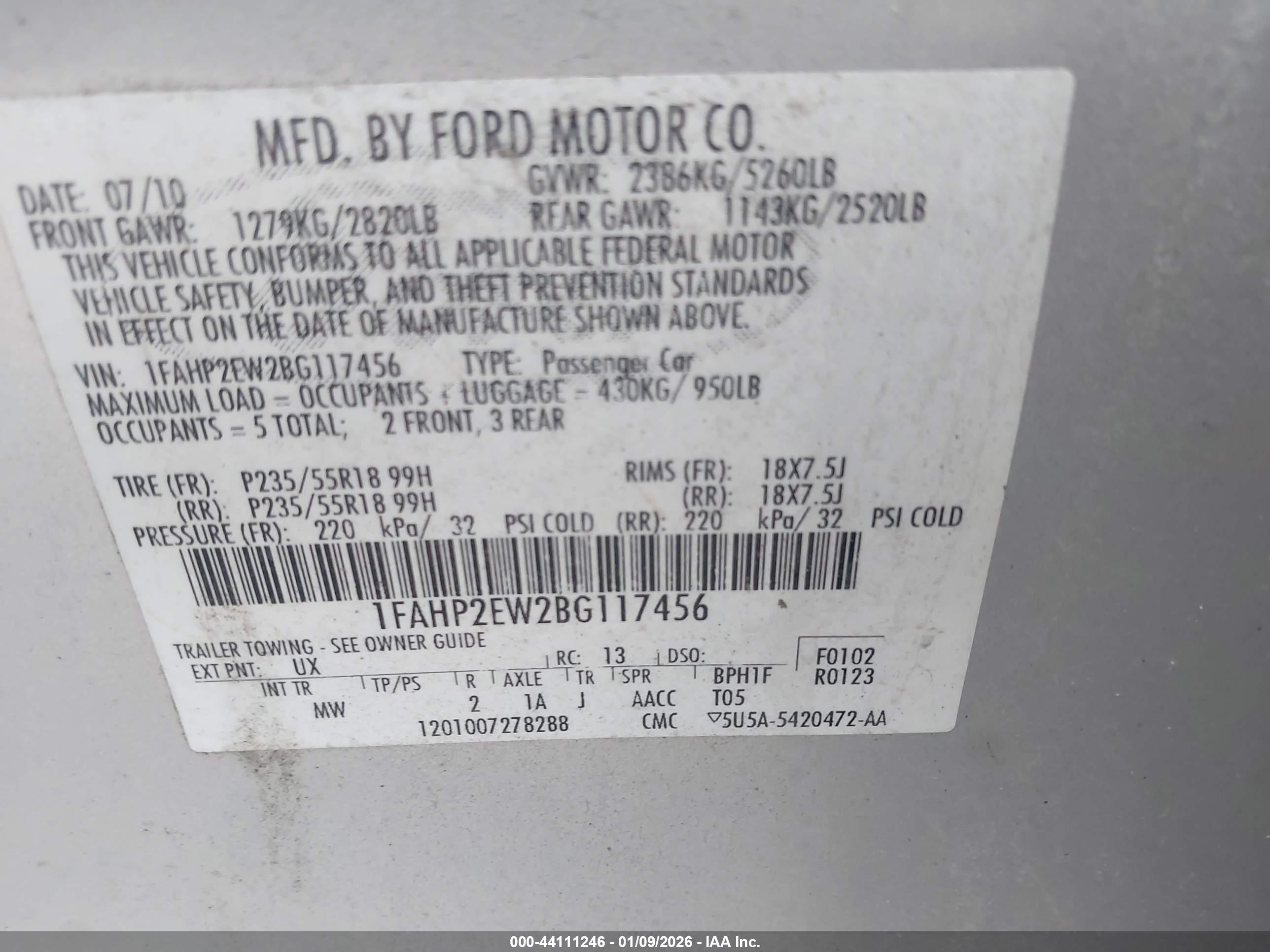 FORD TAURUS image 9