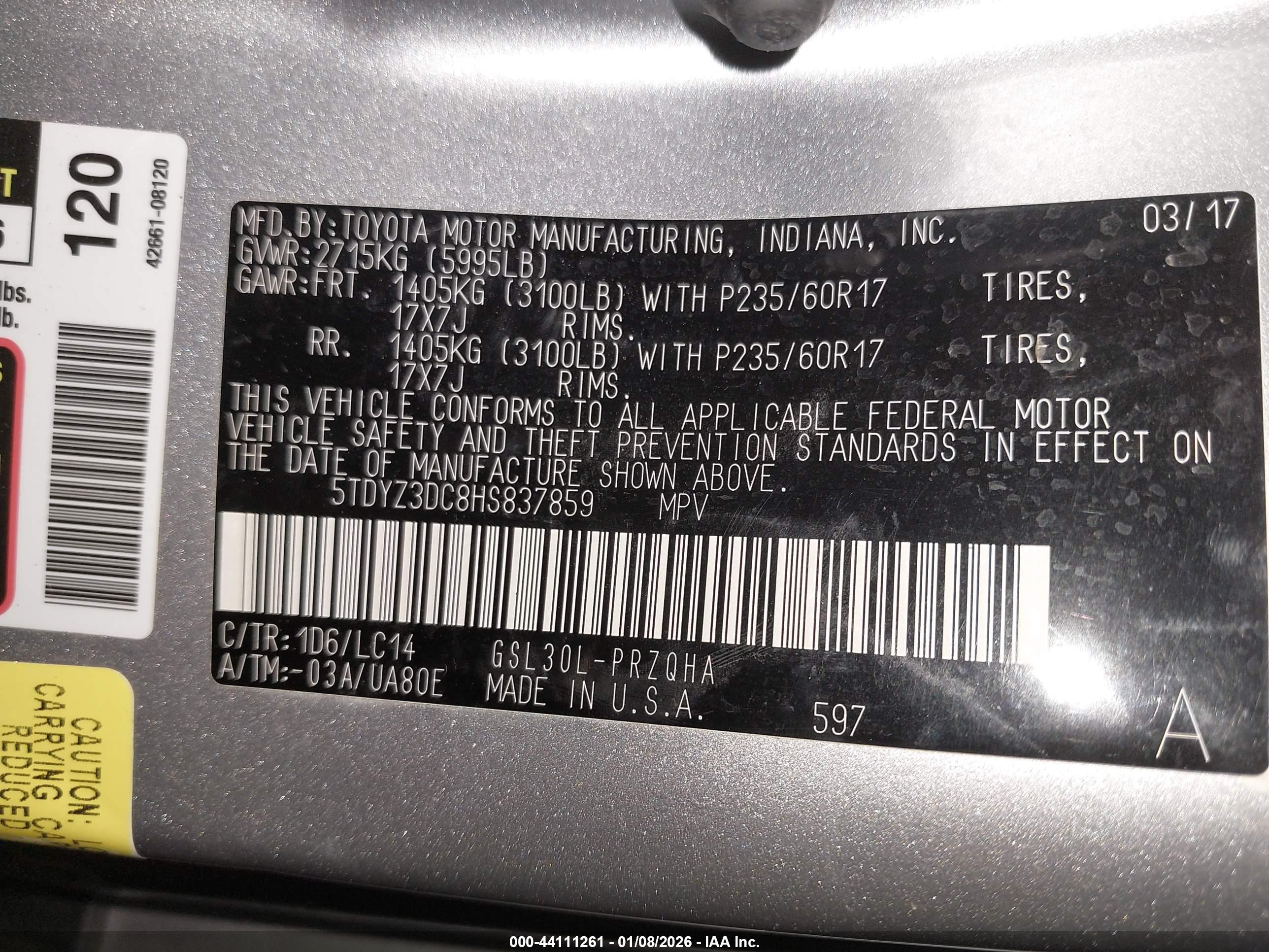 TOYOTA SIENNA image 9