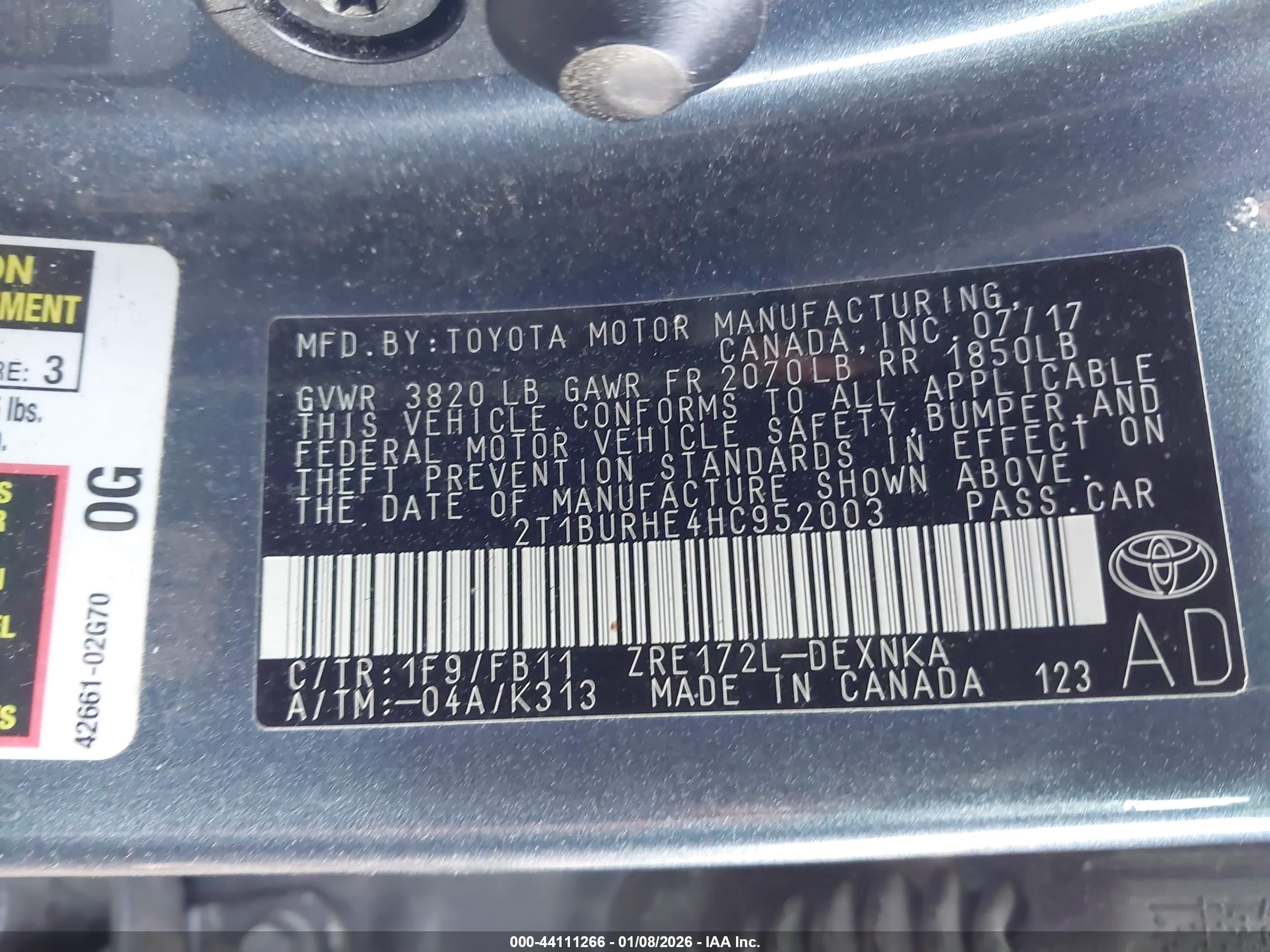 TOYOTA COROLLA image 9