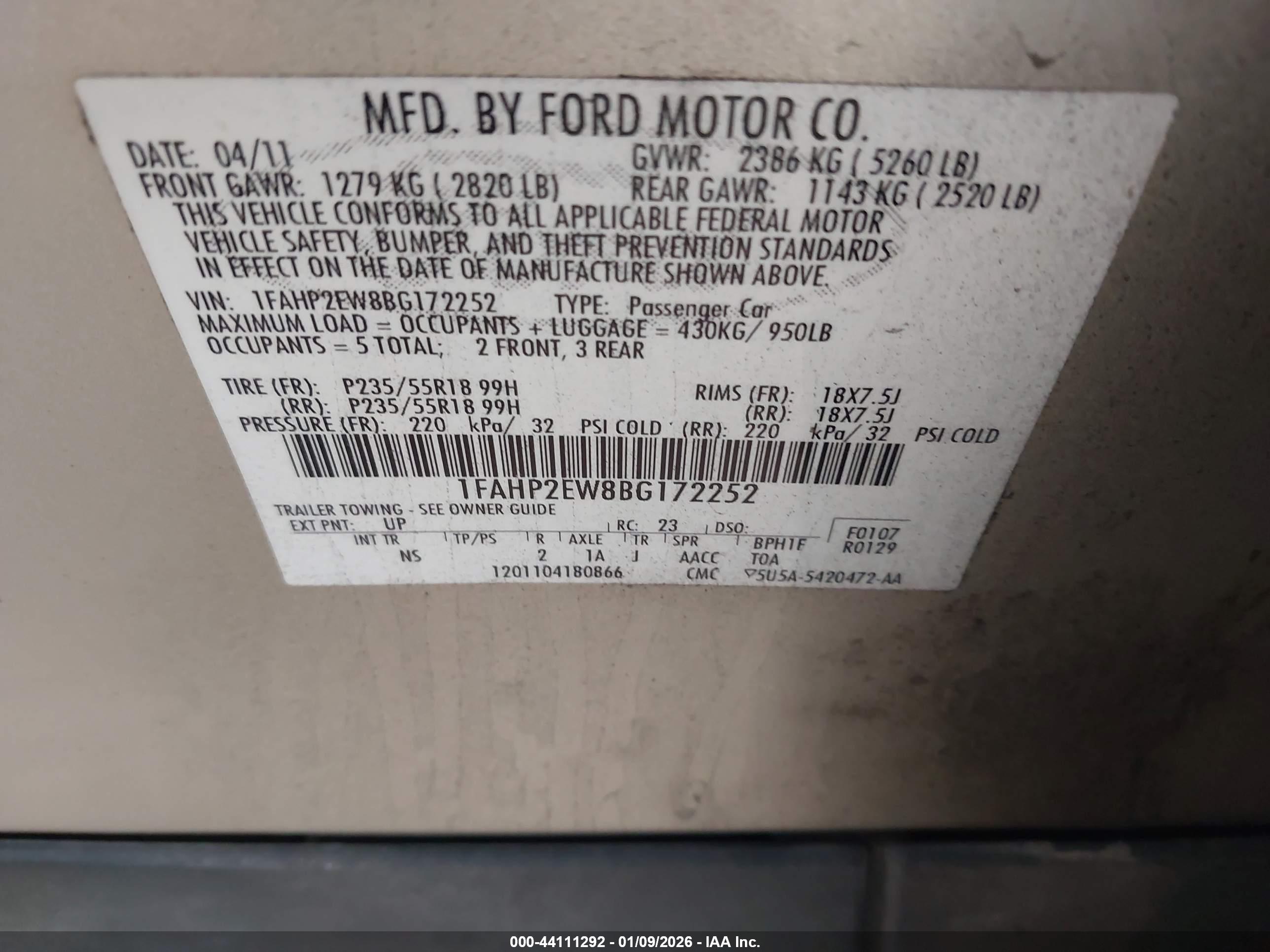 FORD TAURUS image 9