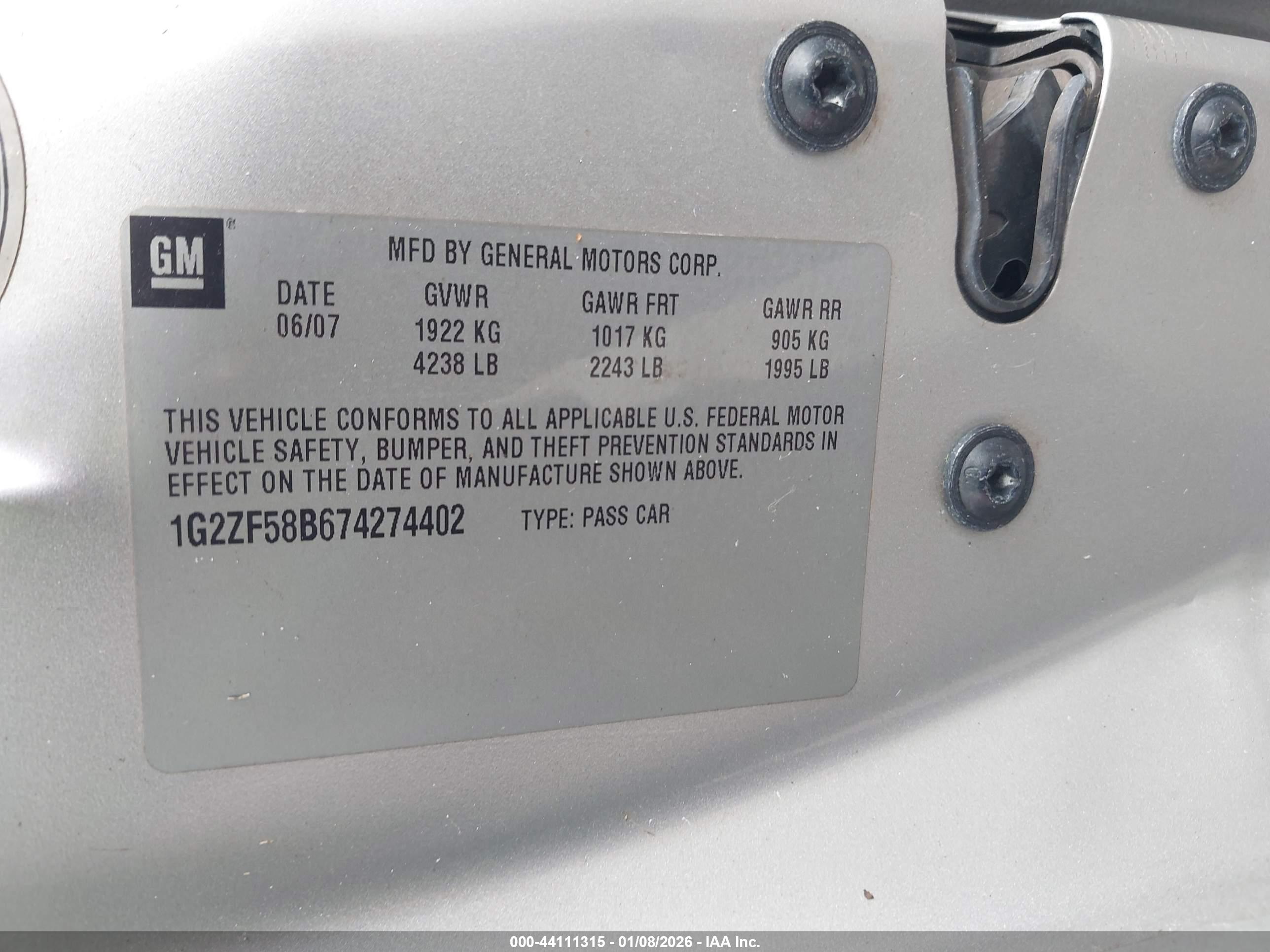PONTIAC G6 image 9