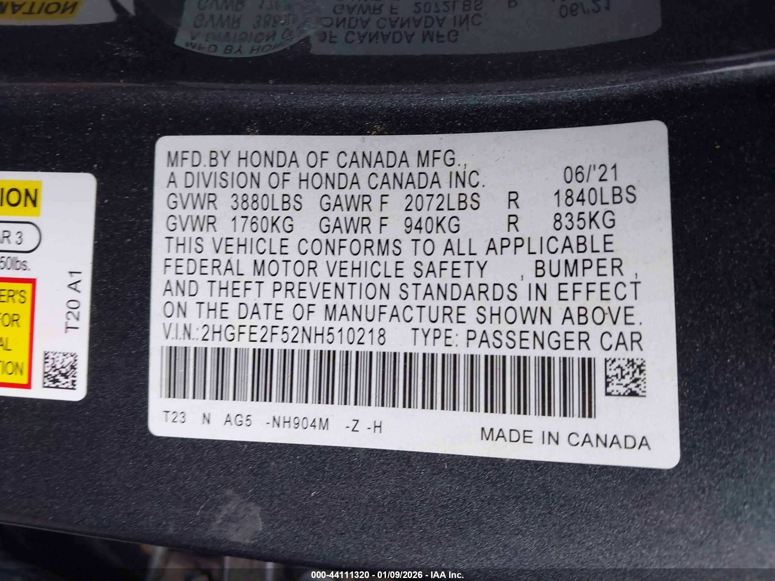 HONDA CIVIC image 9