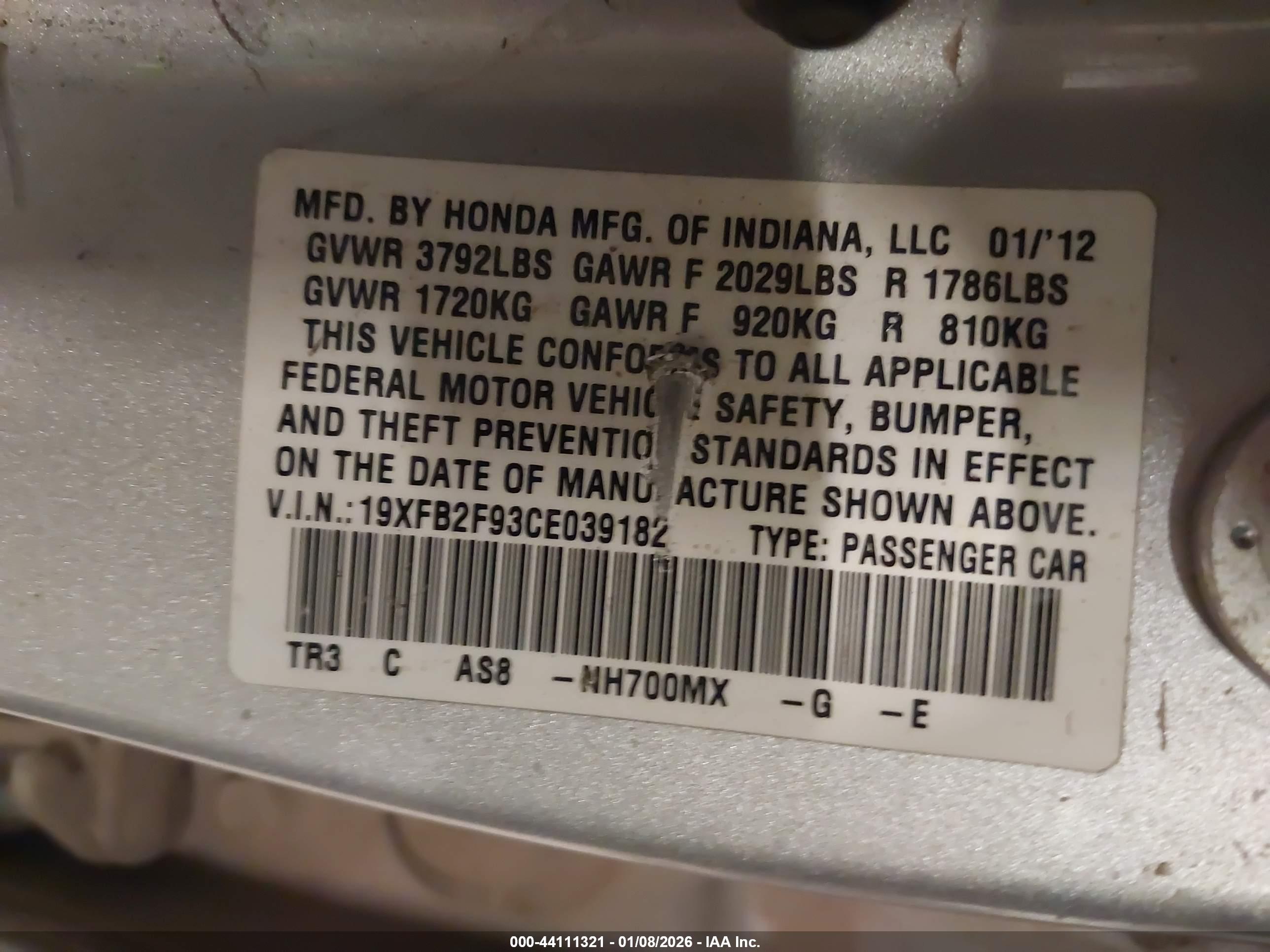 HONDA CIVIC image 9
