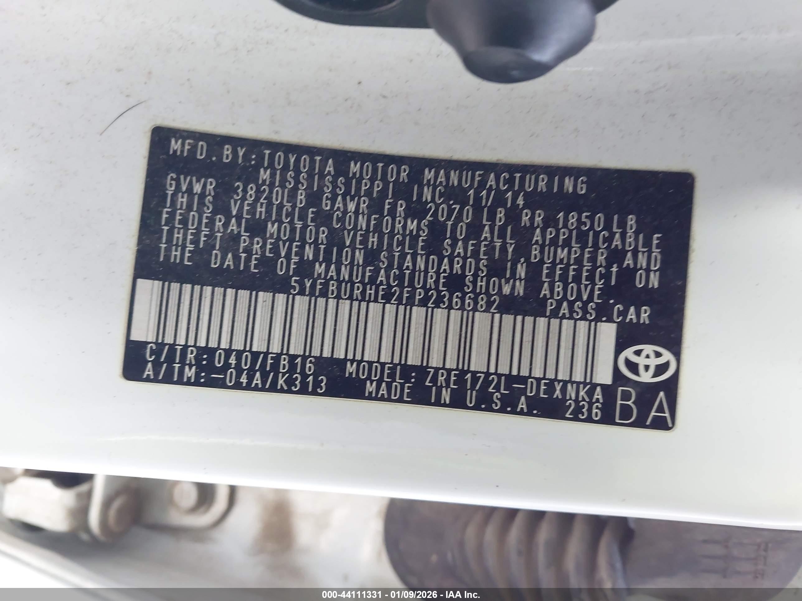 TOYOTA COROLLA image 9