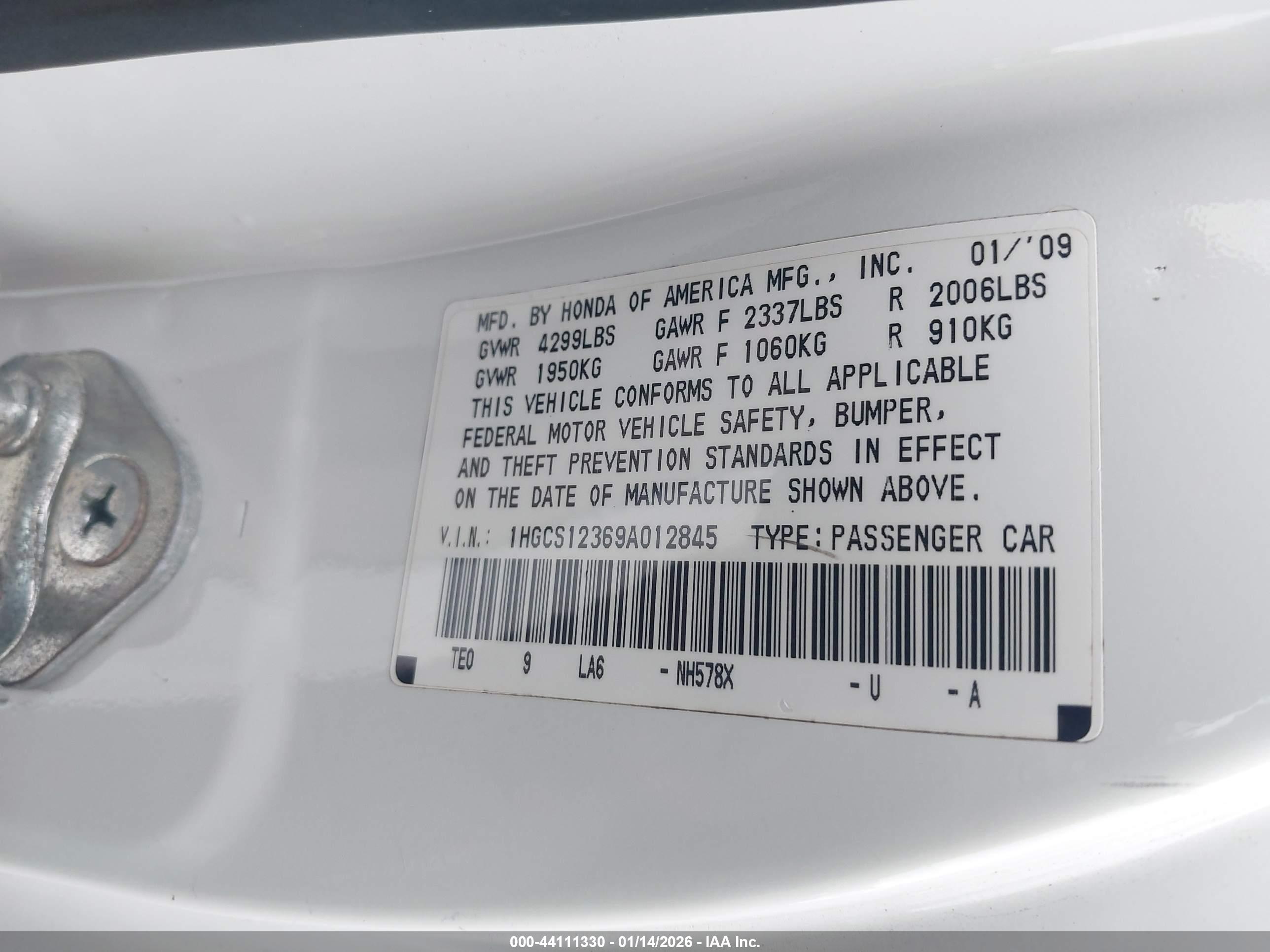 HONDA ACCORD image 9