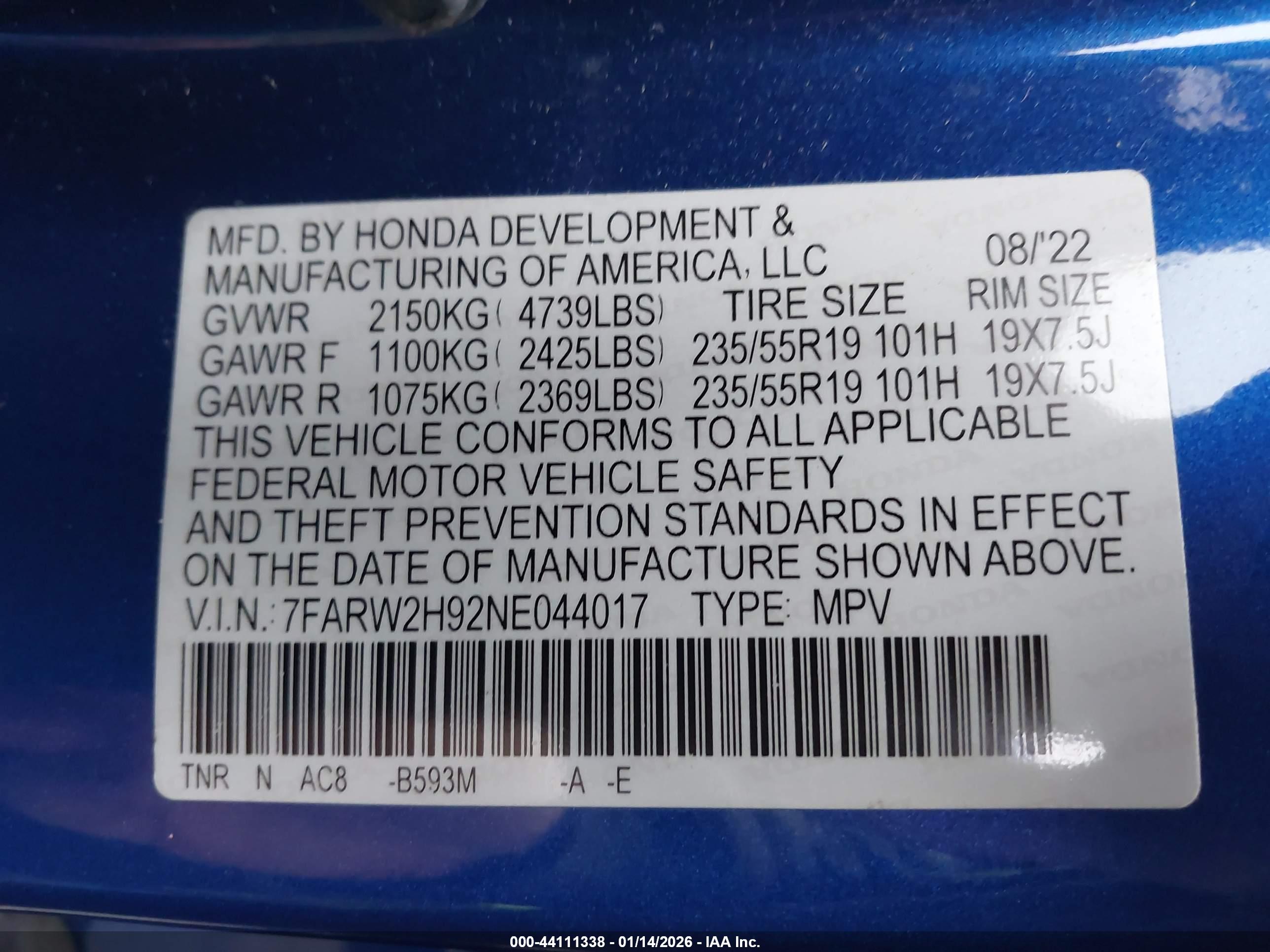 HONDA CR-V image 9