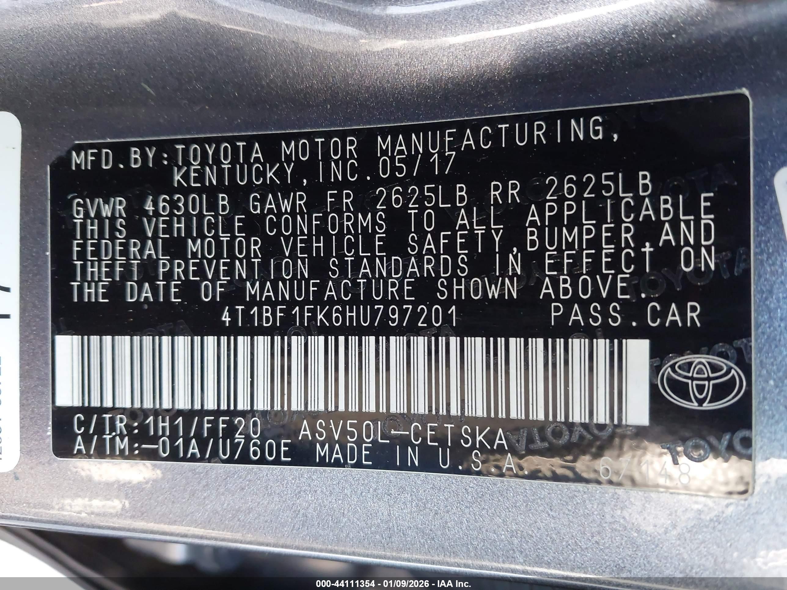 TOYOTA CAMRY image 9