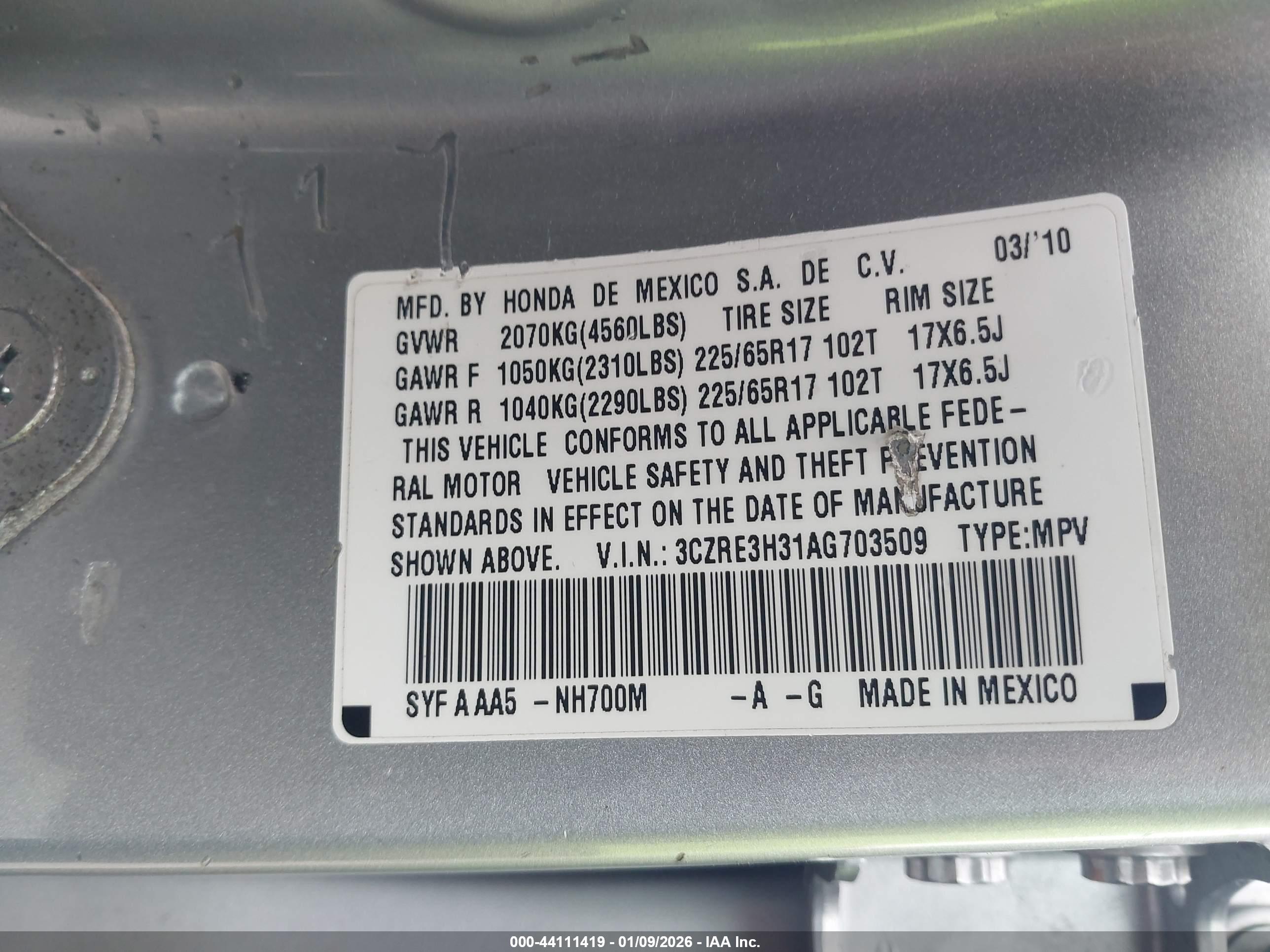 HONDA CR-V image 9