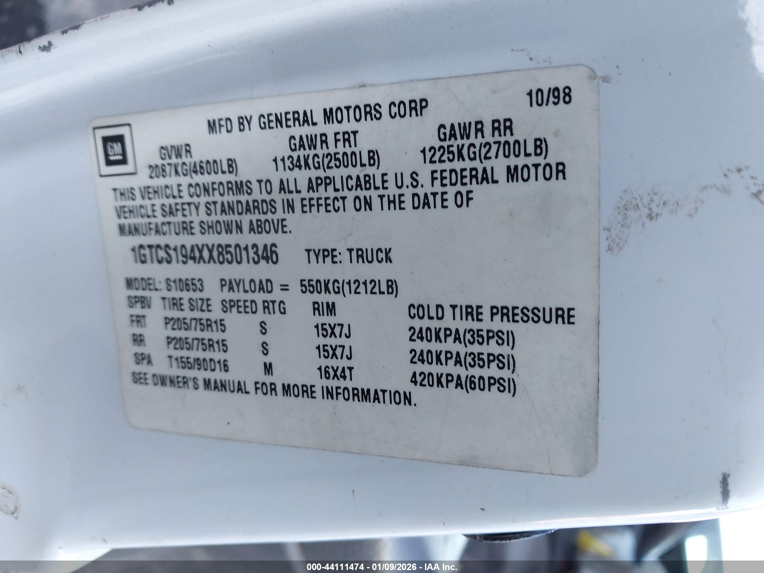 GMC SONOMA image 9