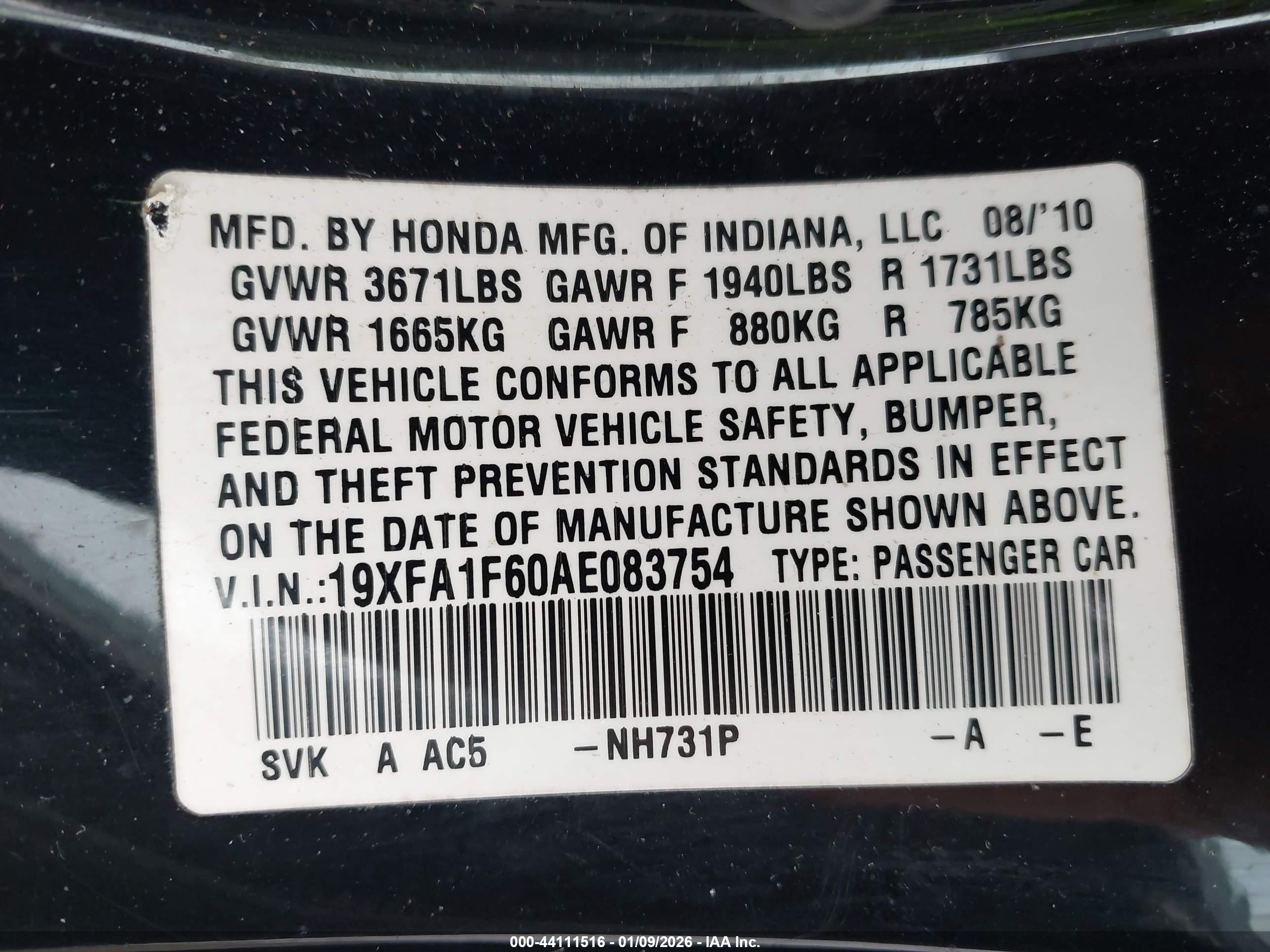 HONDA CIVIC image 9