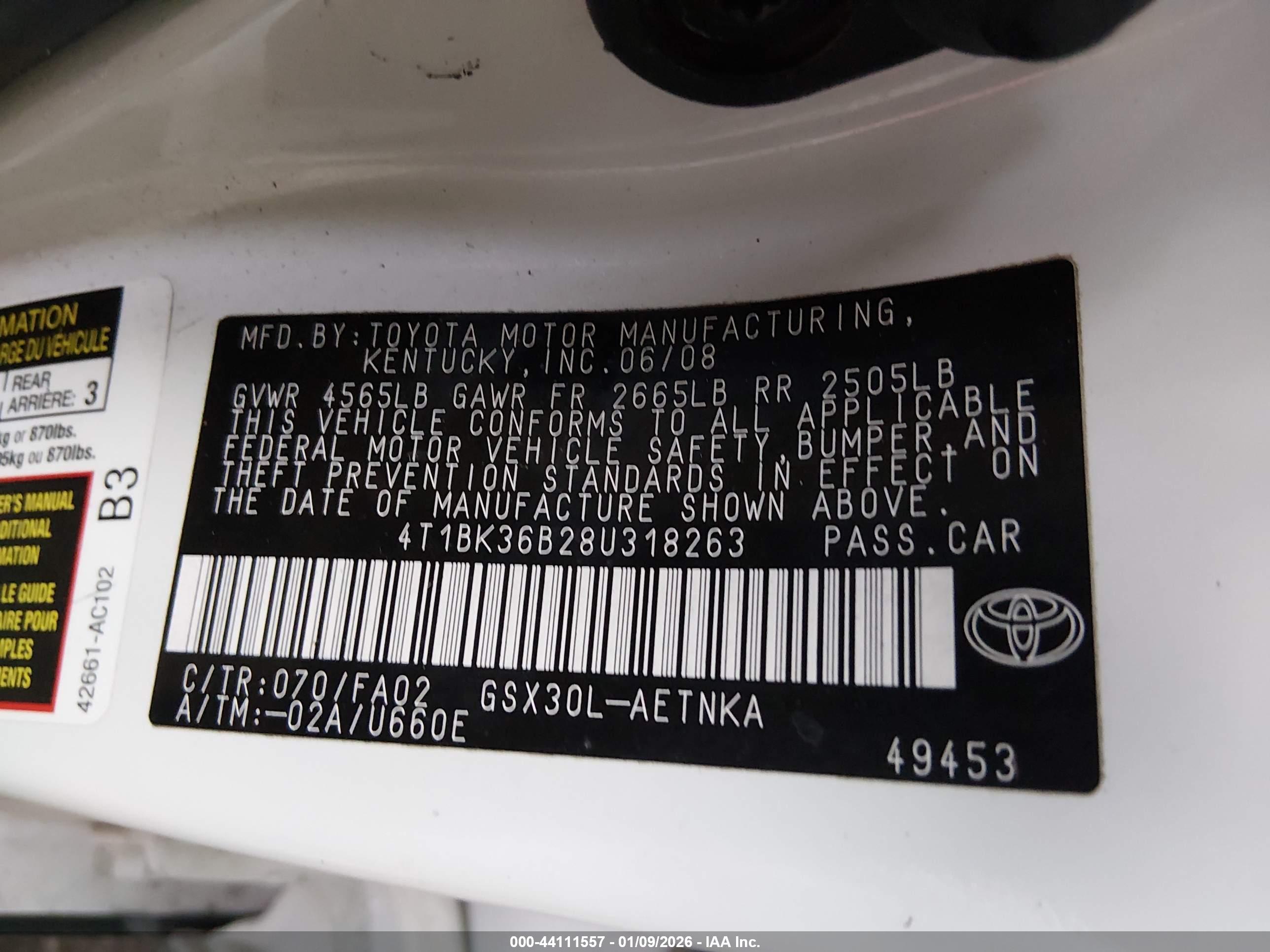 TOYOTA AVALON image 9