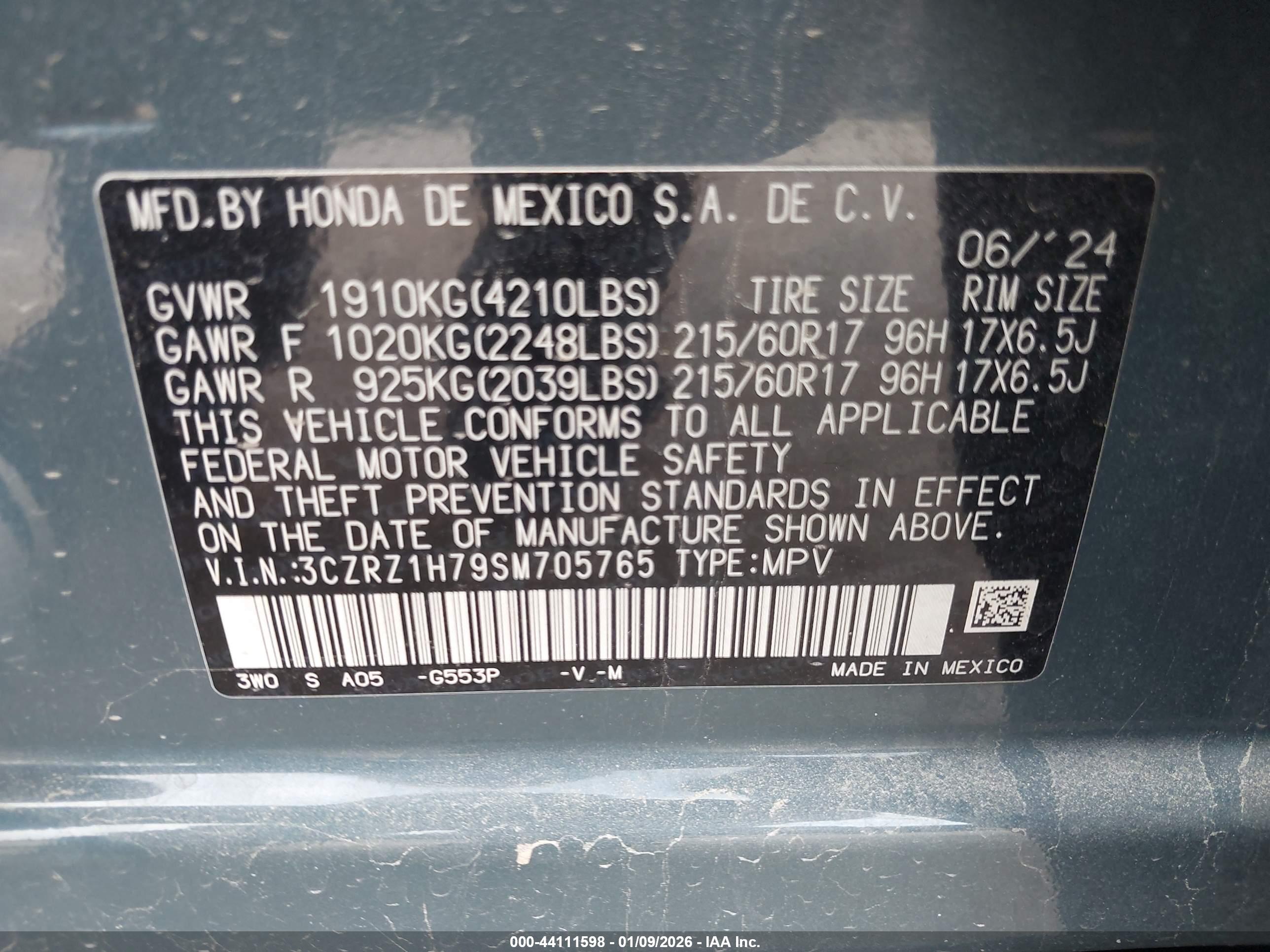 HONDA HR-V image 9