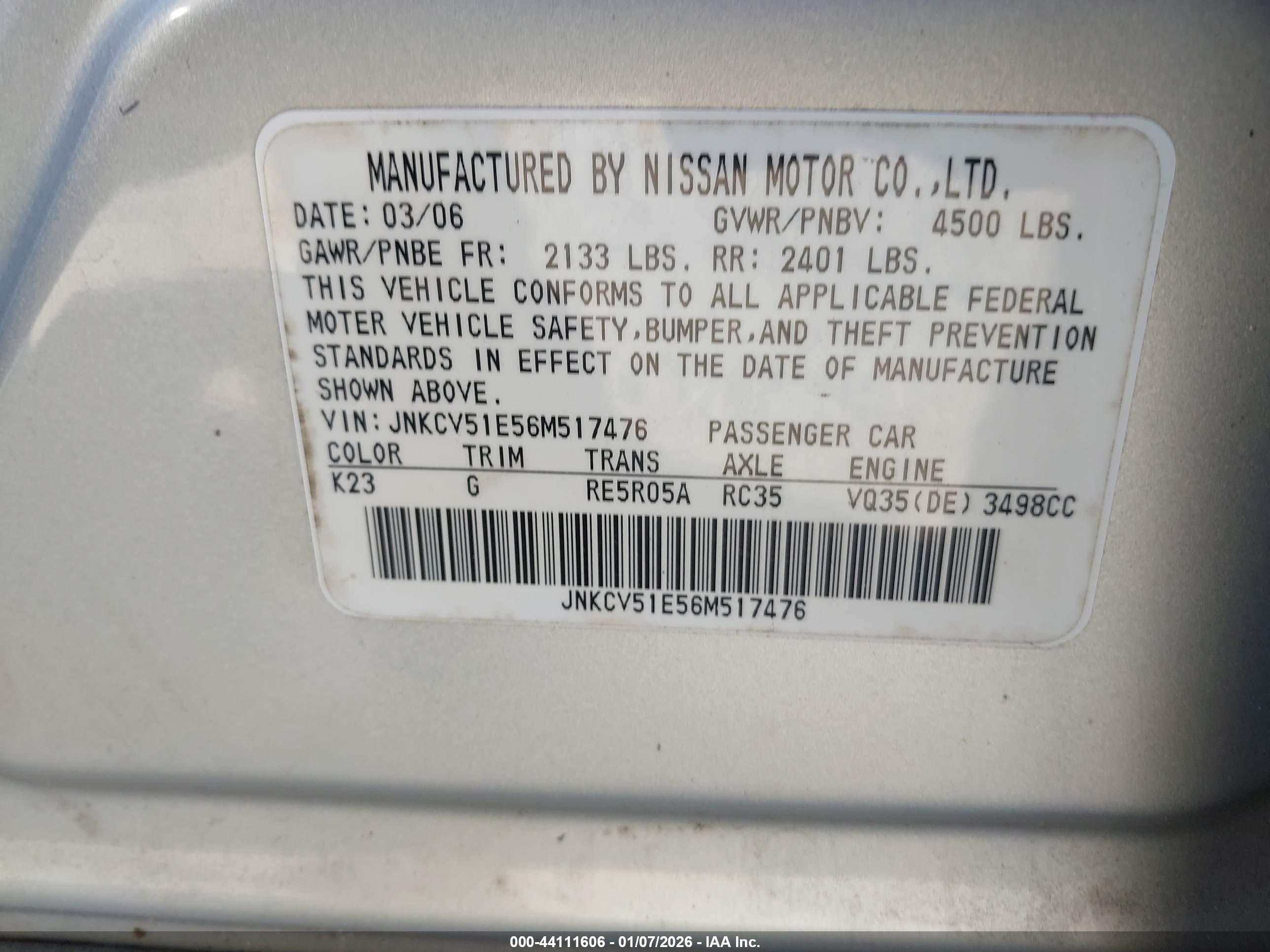 INFINITI G35 image 9