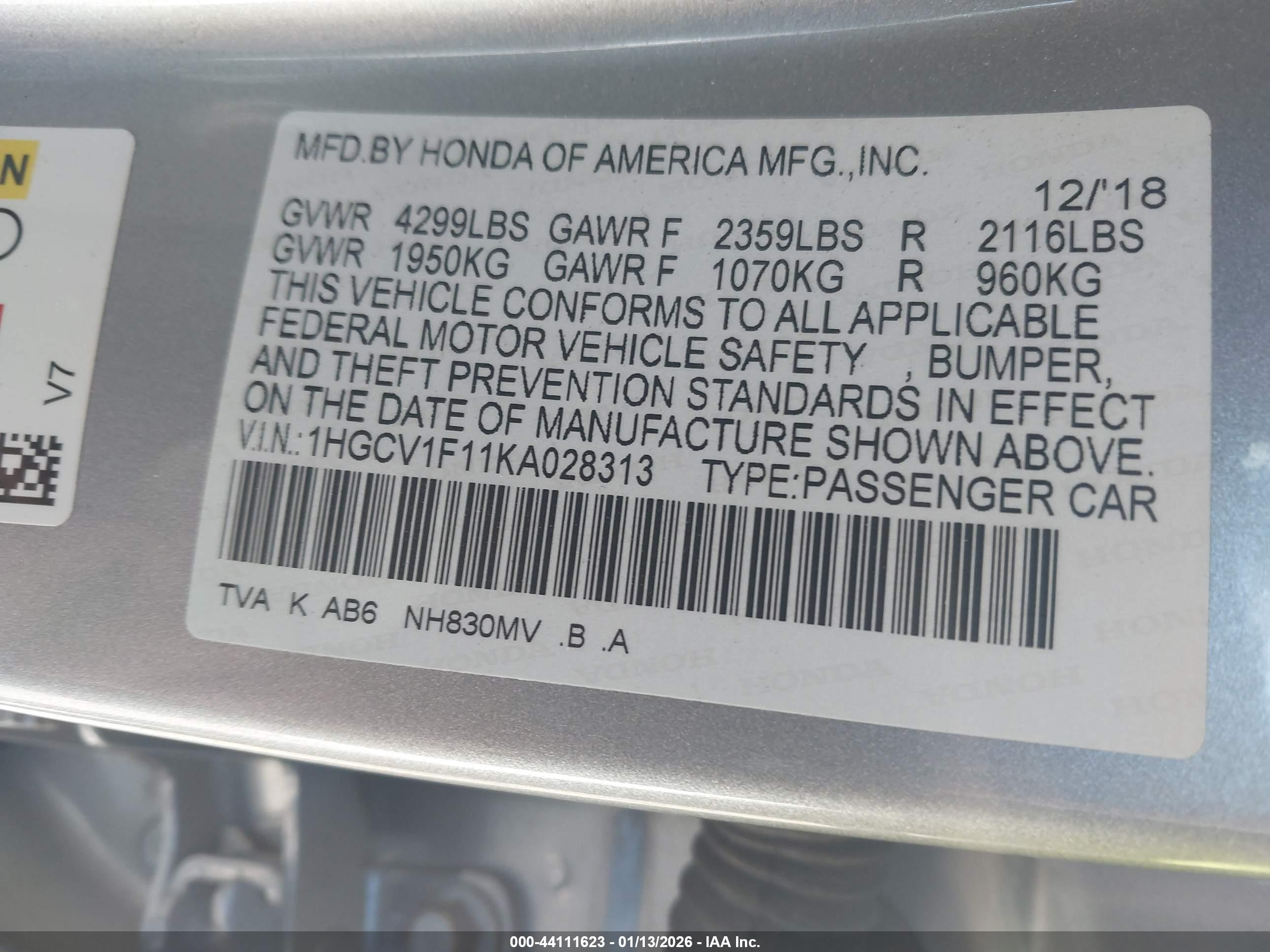 HONDA ACCORD image 9