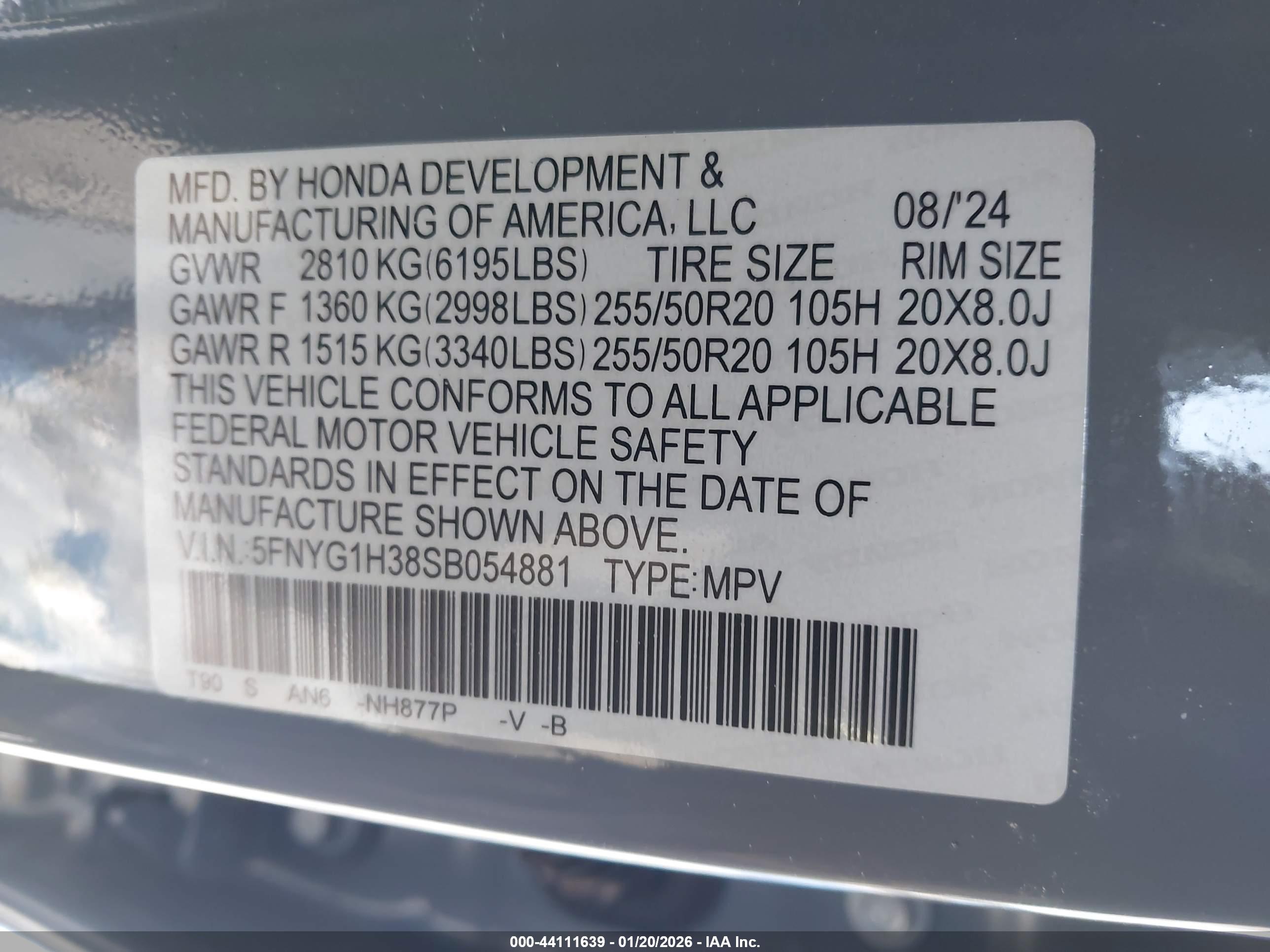 HONDA PILOT image 9