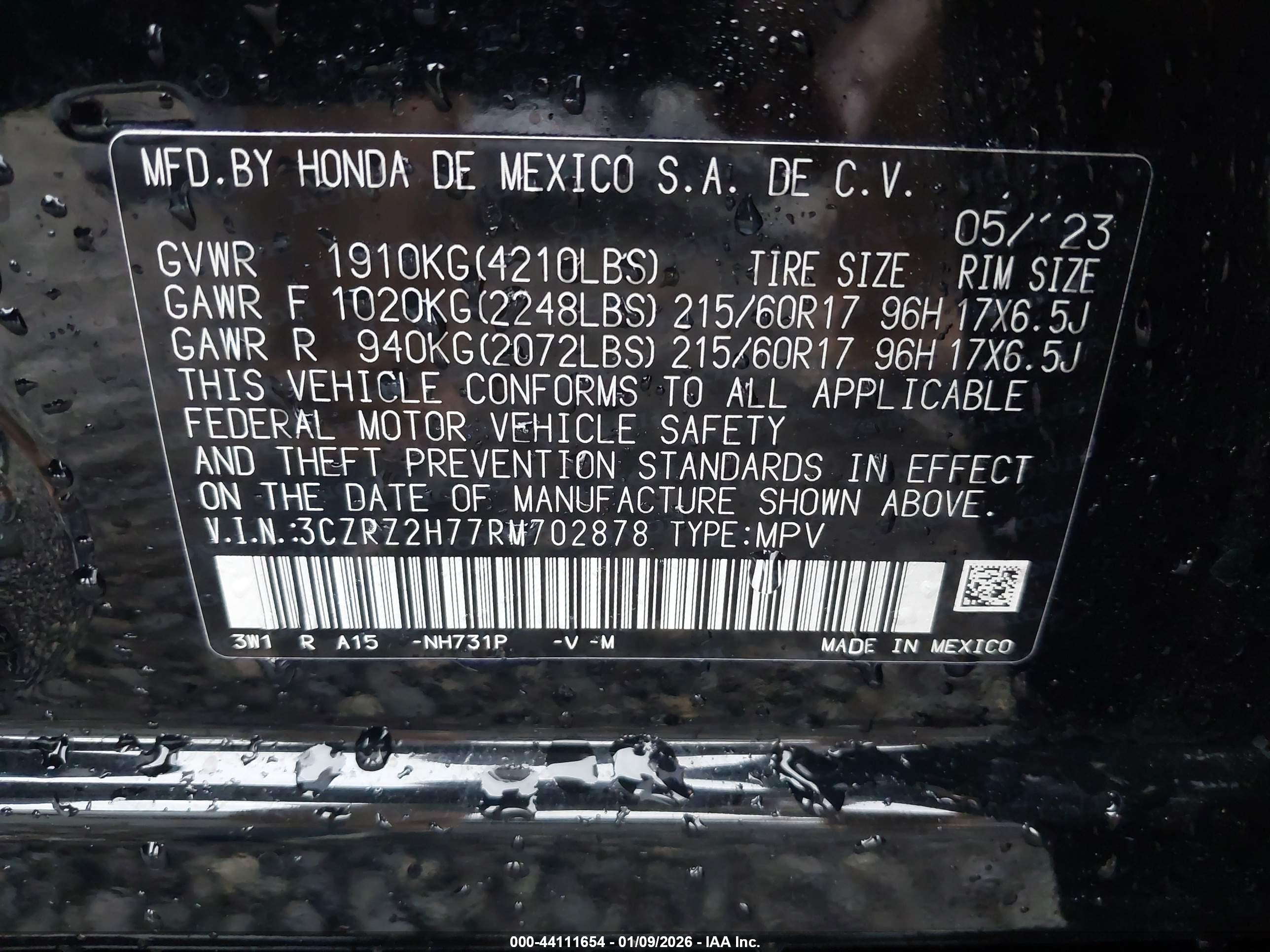 HONDA HR-V image 9