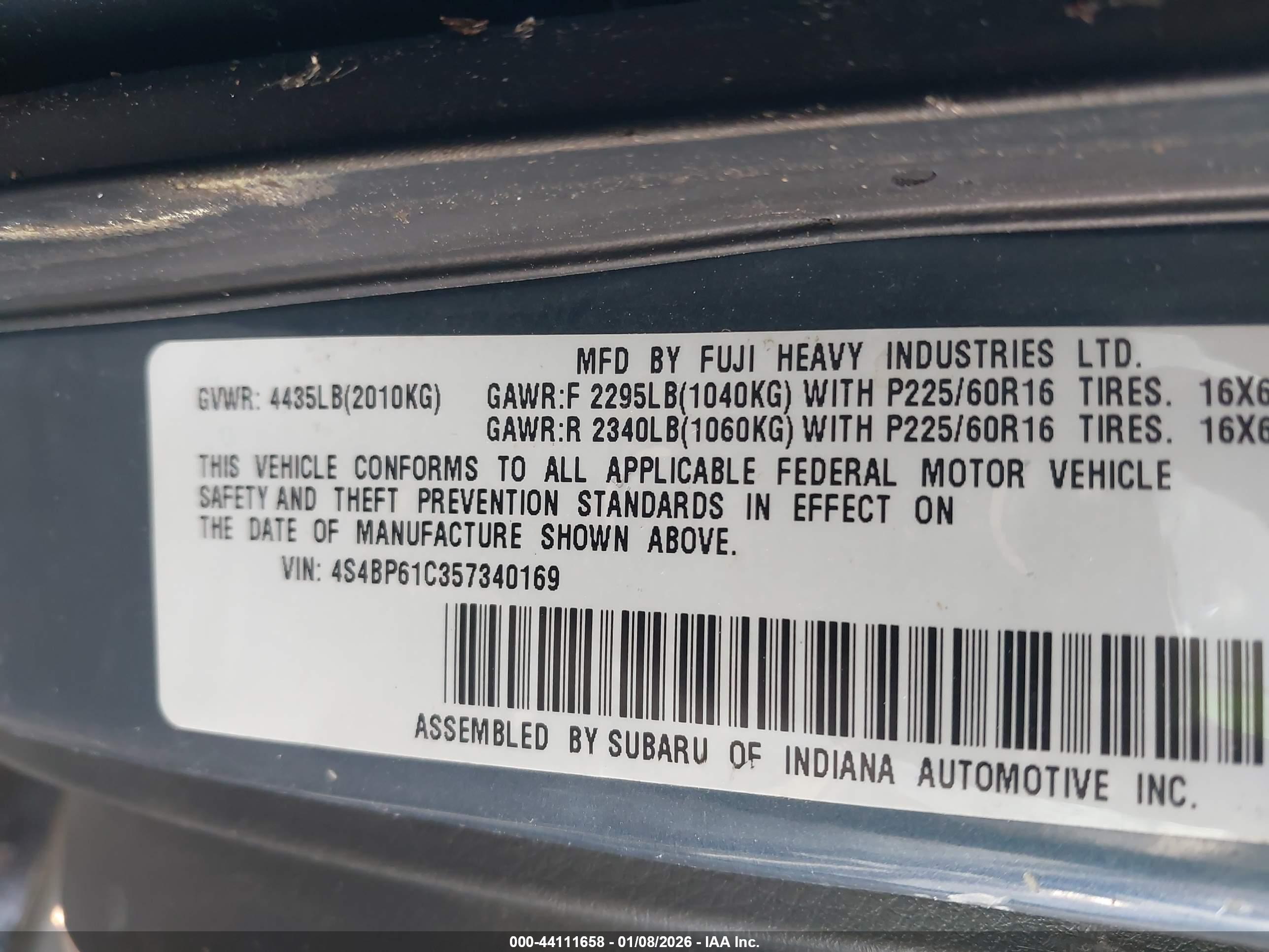 SUBARU OUTBACK image 9