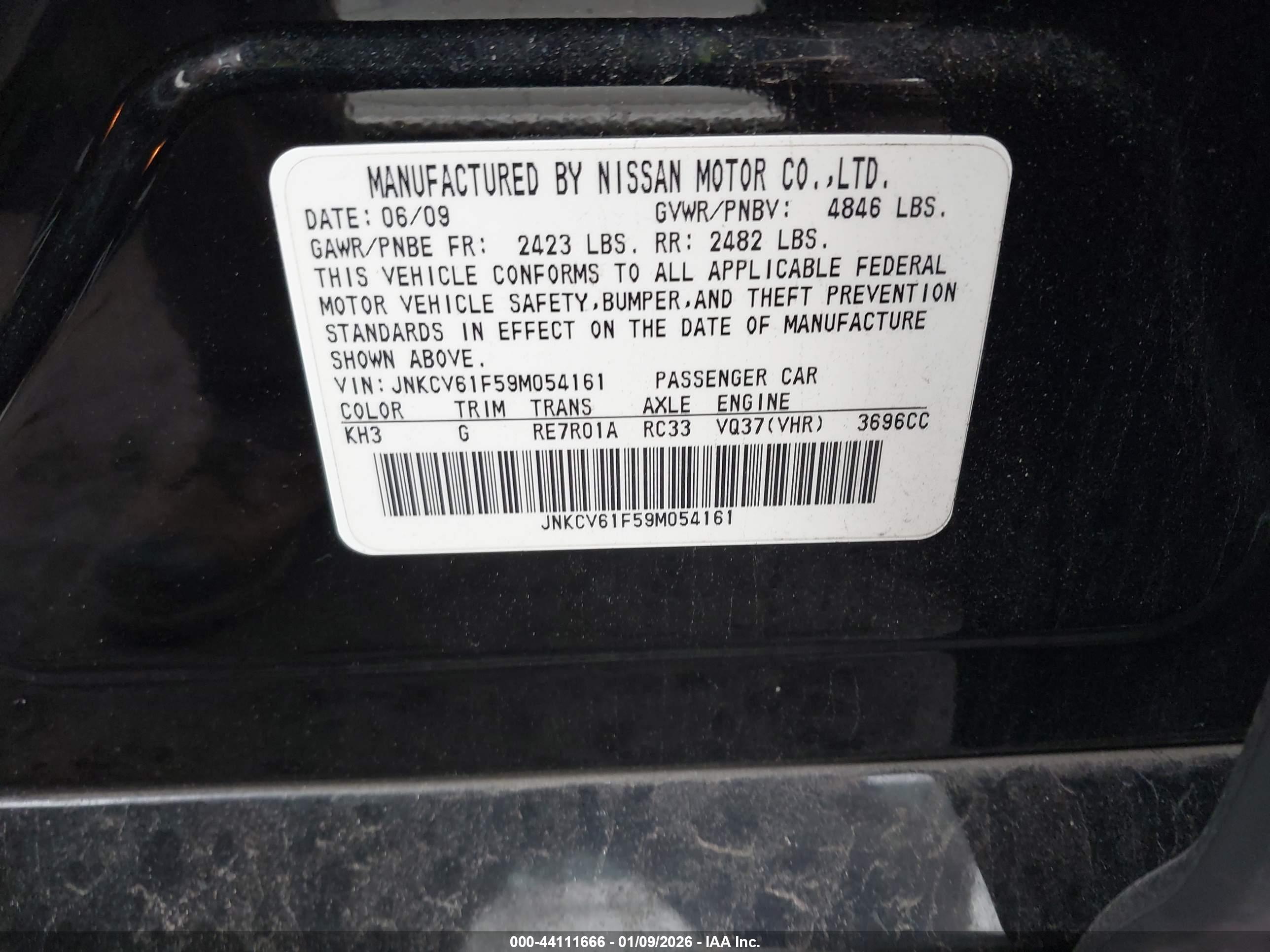 INFINITI G37X image 9