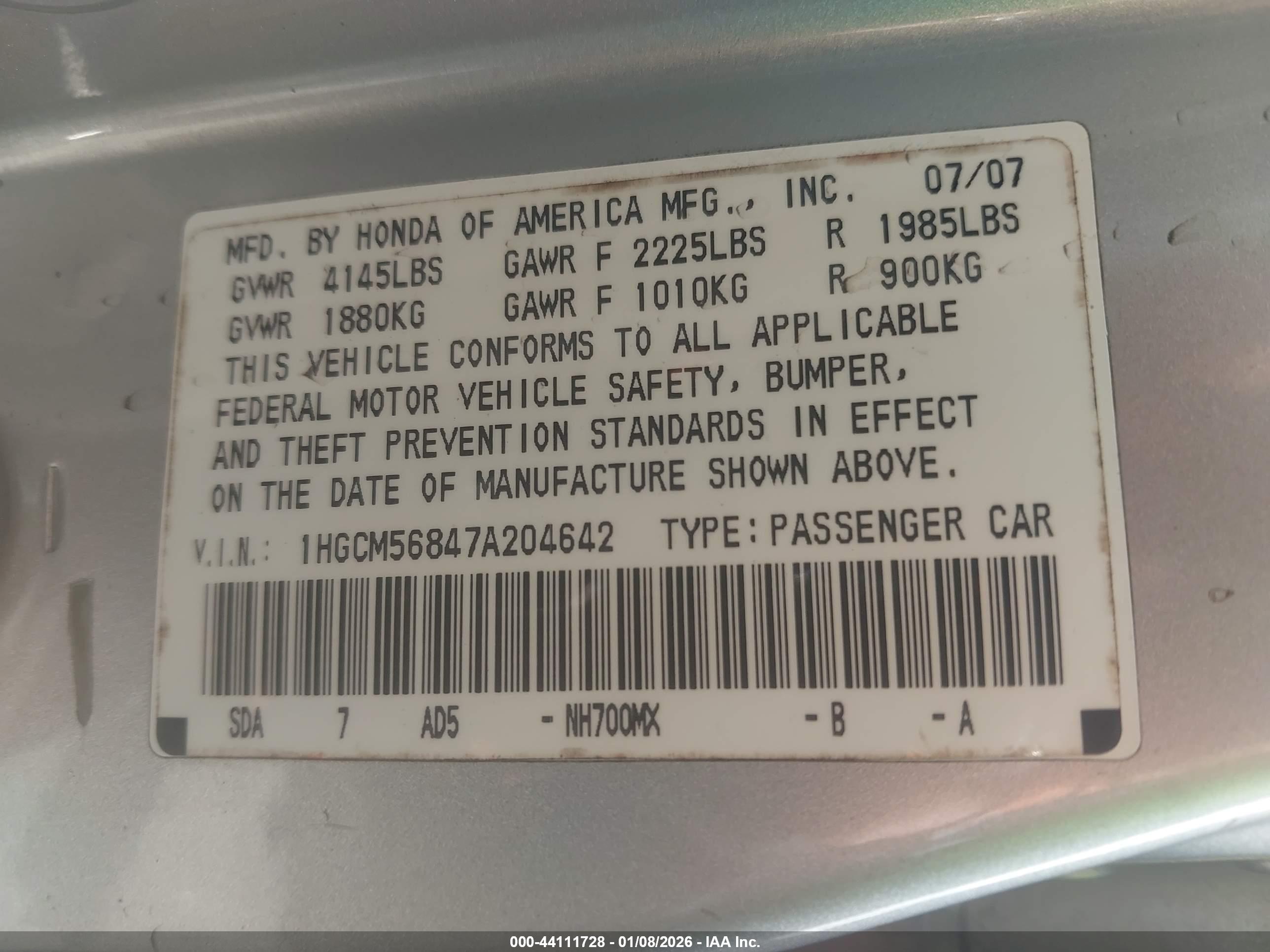 HONDA ACCORD image 9