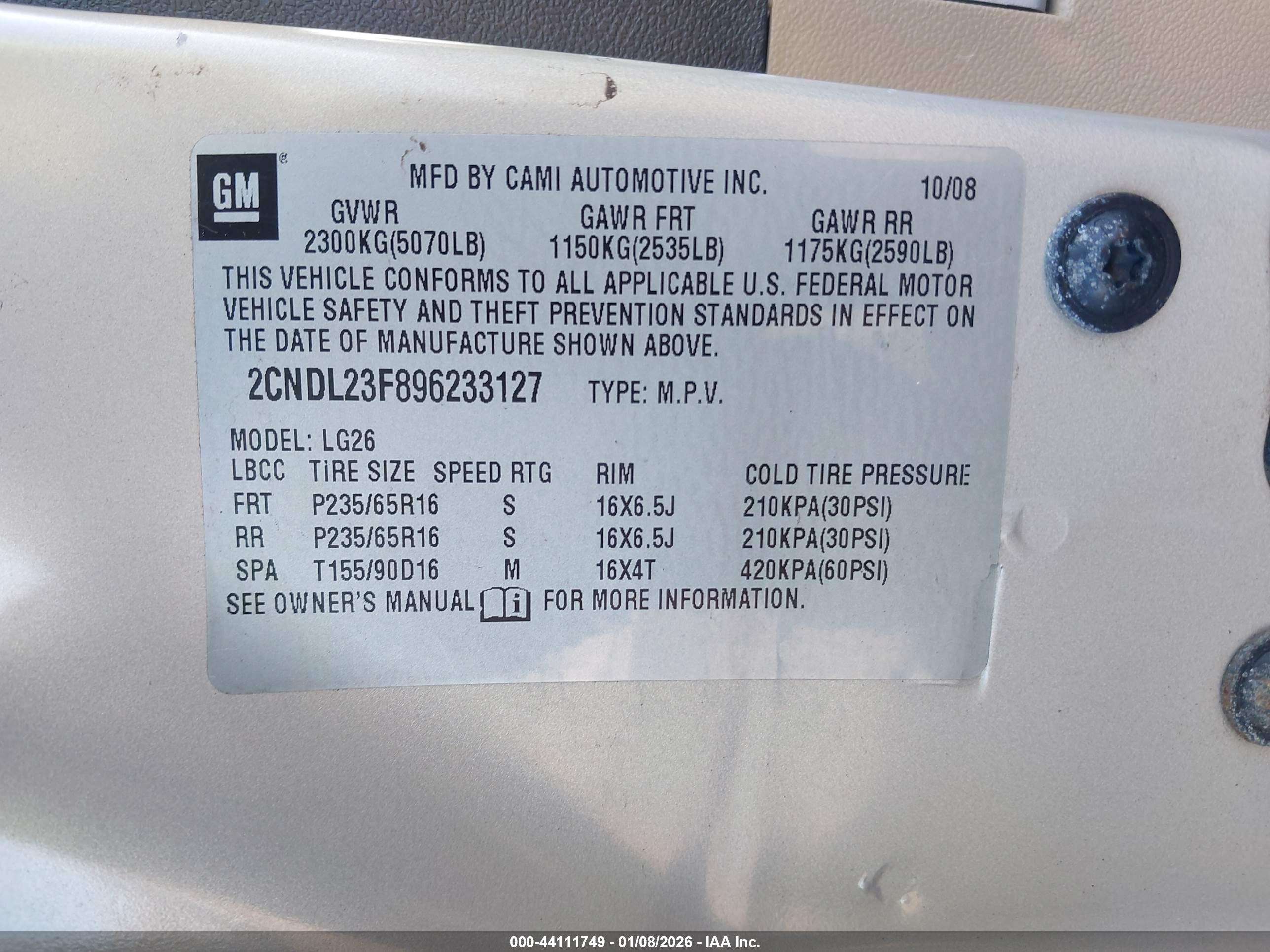 CHEVROLET EQUINOX image 9
