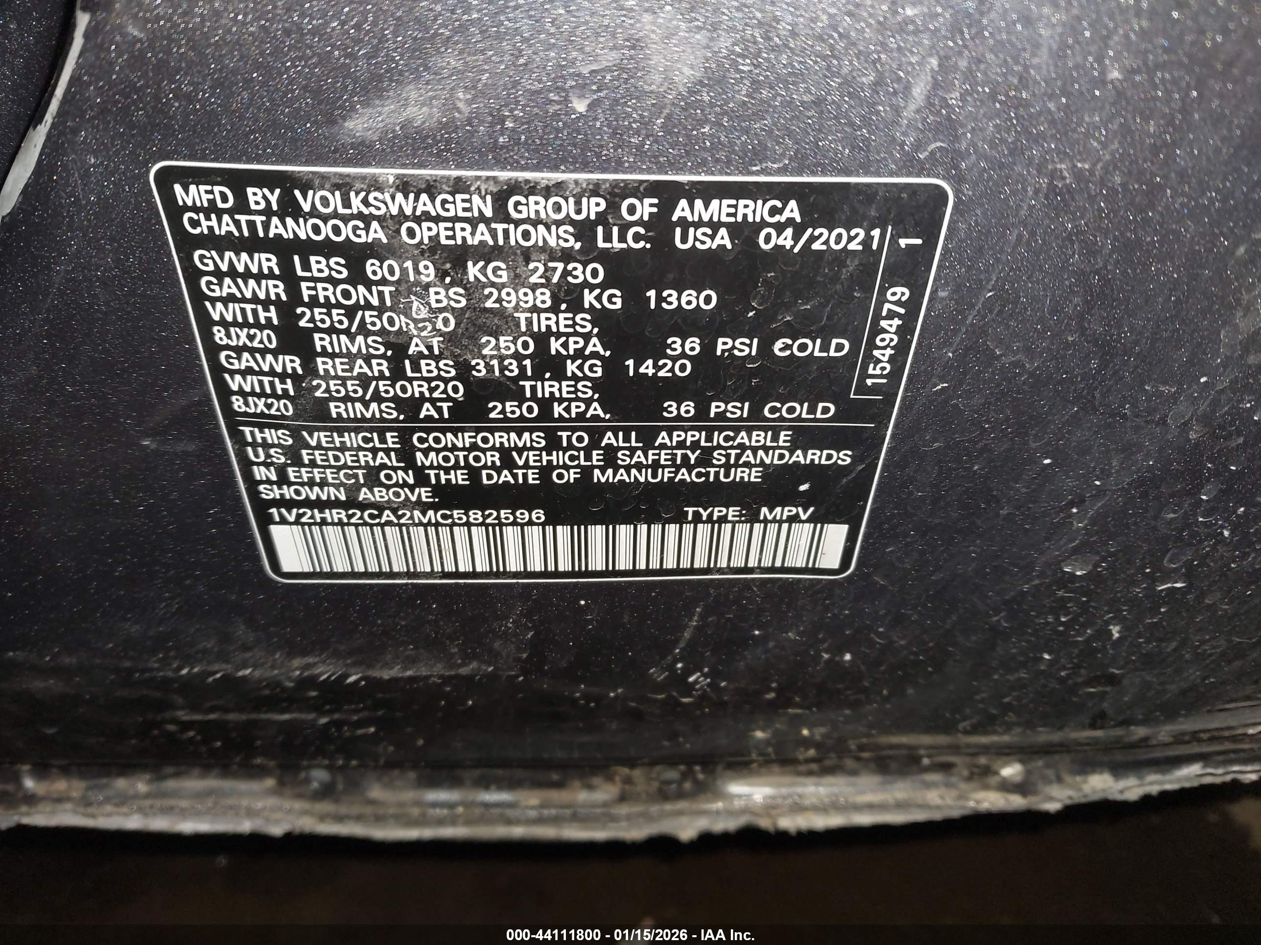 VOLKSWAGEN ATLAS image 9