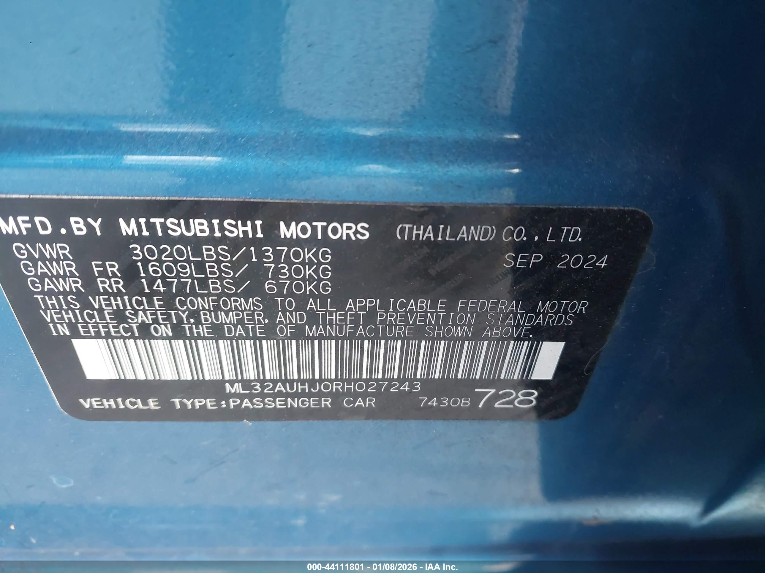 MITSUBISHI MIRAGE image 9