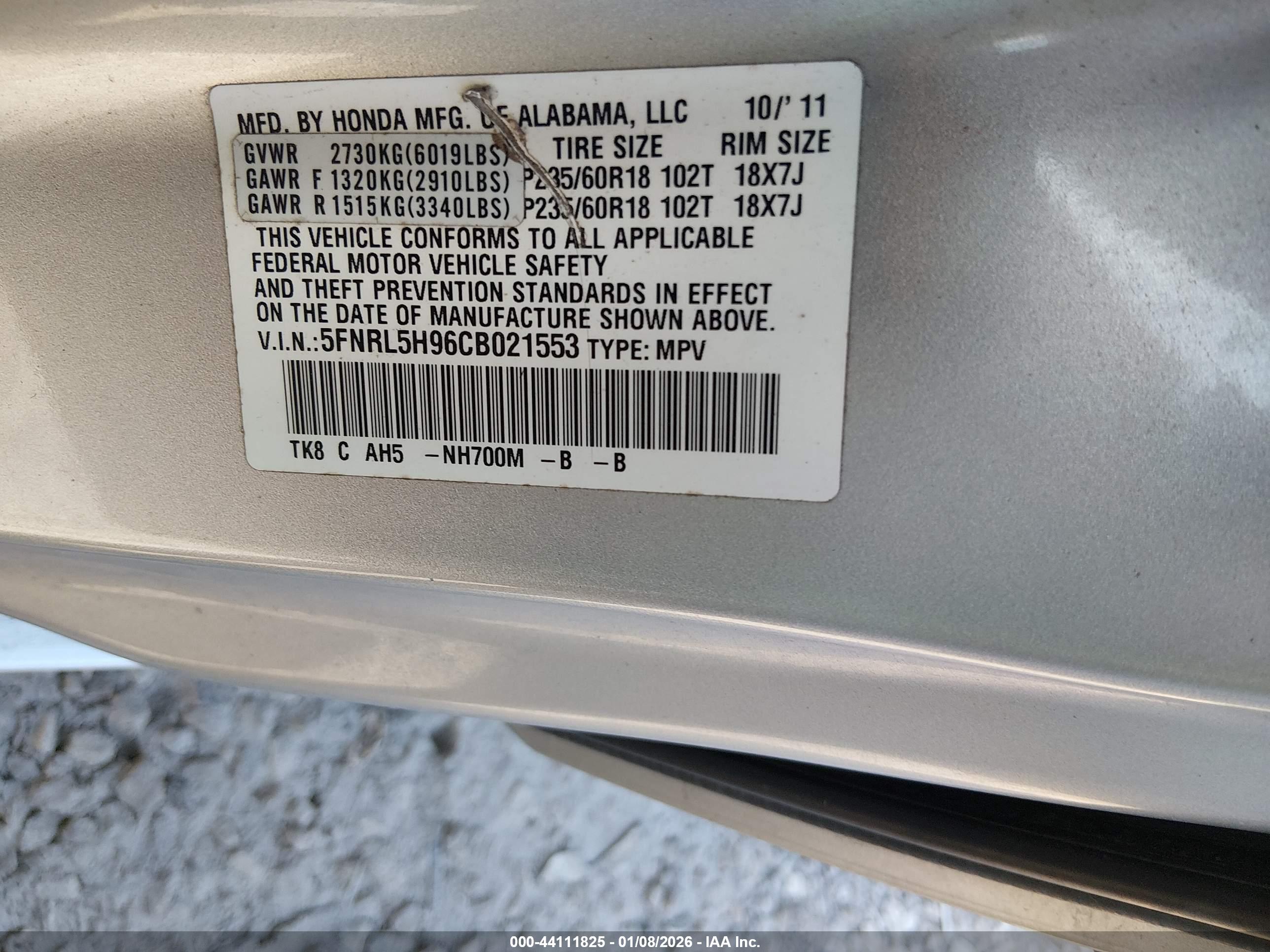 HONDA ODYSSEY image 9