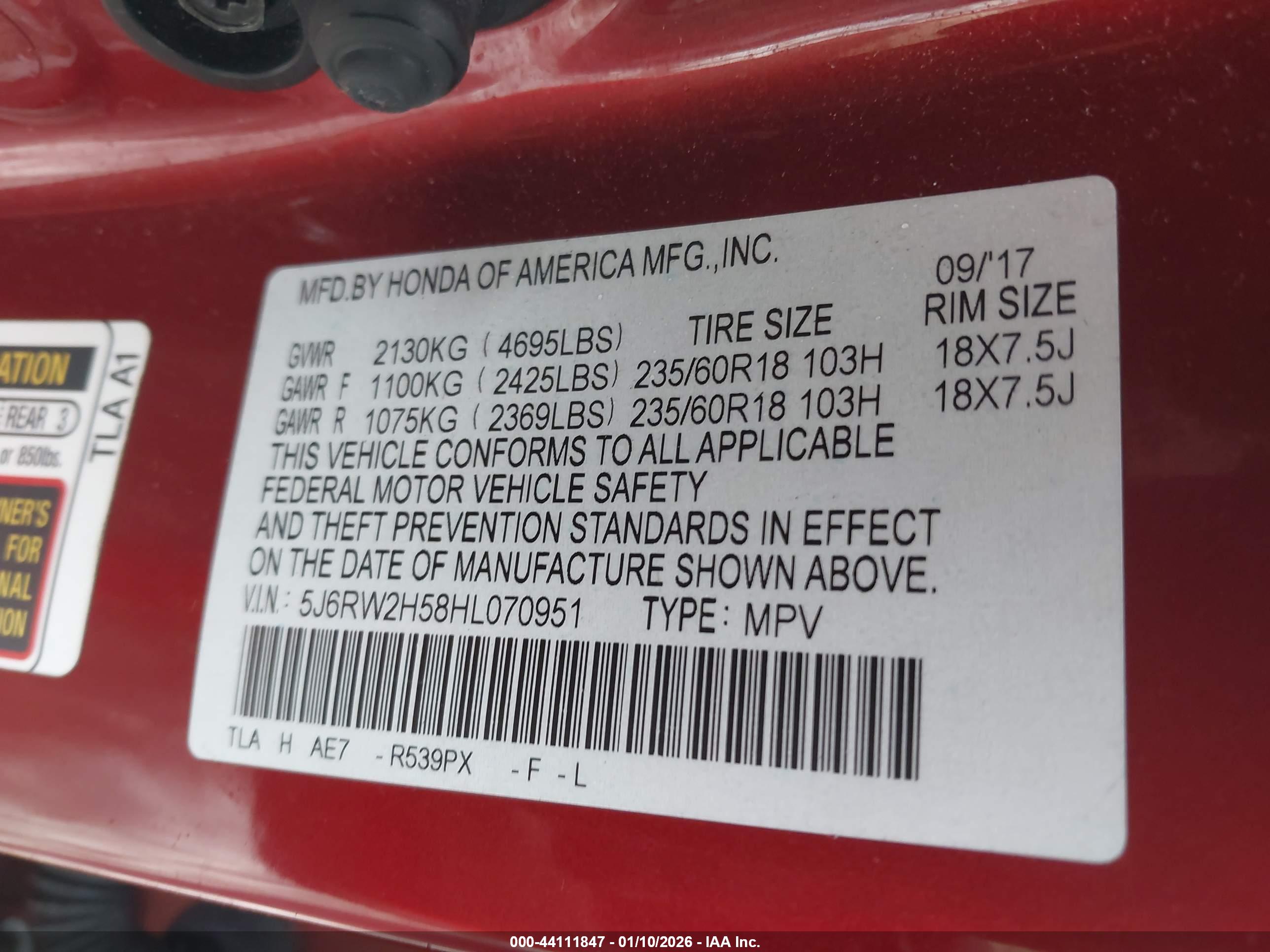 HONDA CR-V image 9