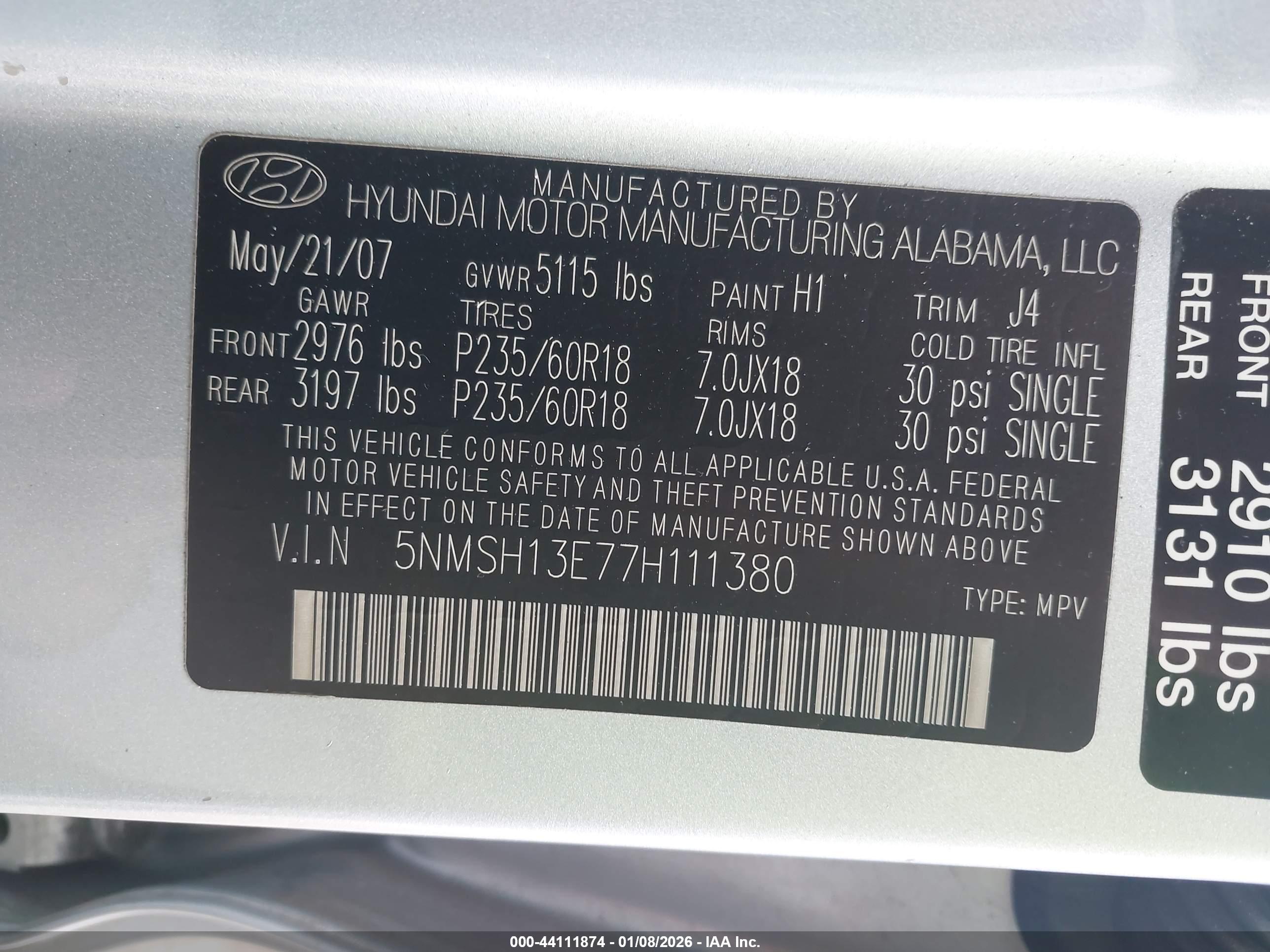 HYUNDAI SANTA image 9