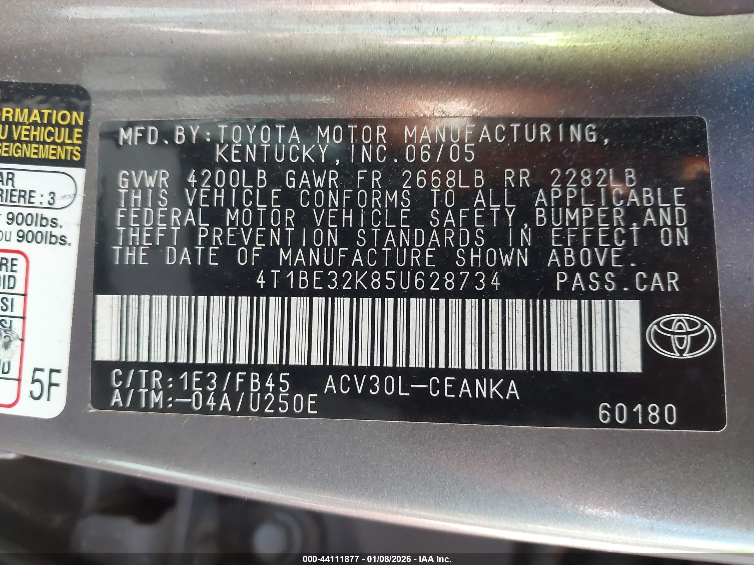 TOYOTA CAMRY image 9