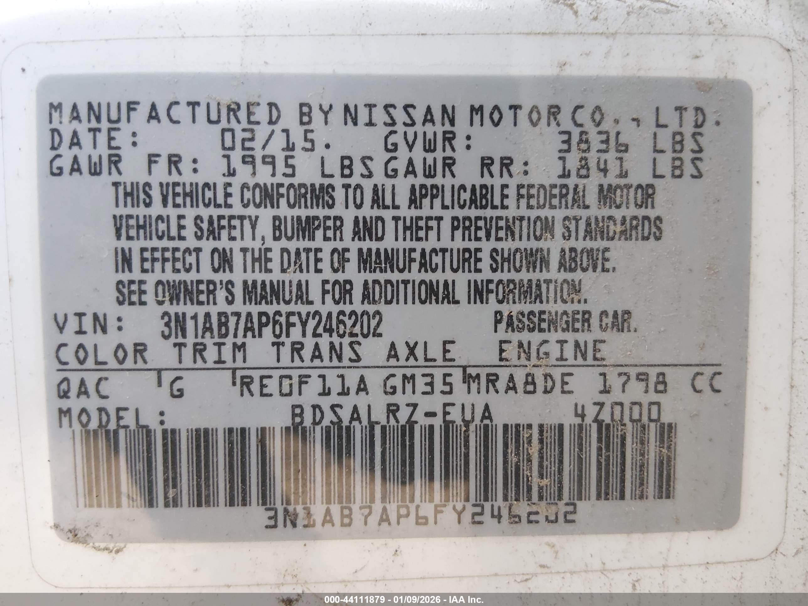 NISSAN SENTRA image 9