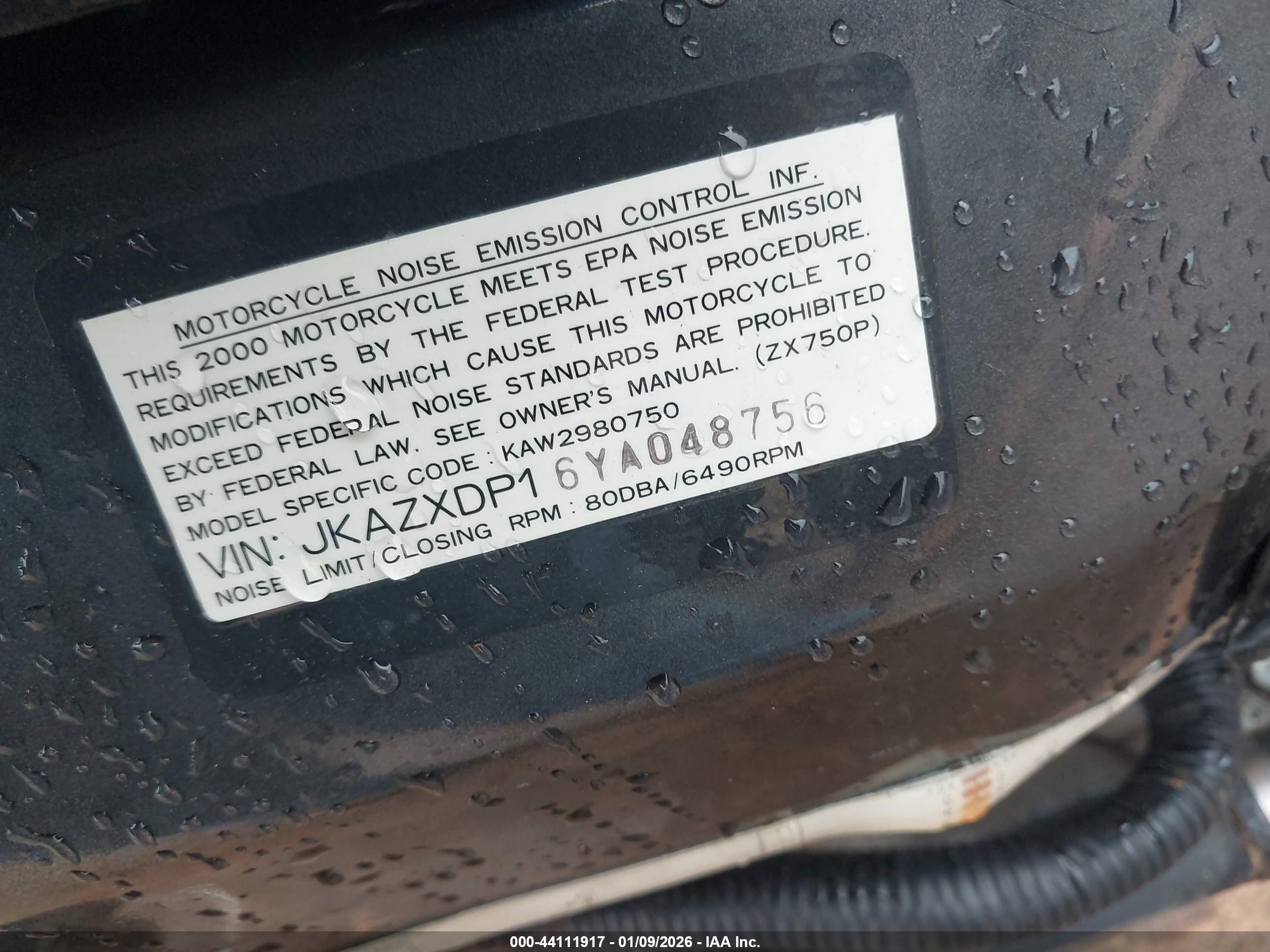 KAWASAKI ZX750 image 10