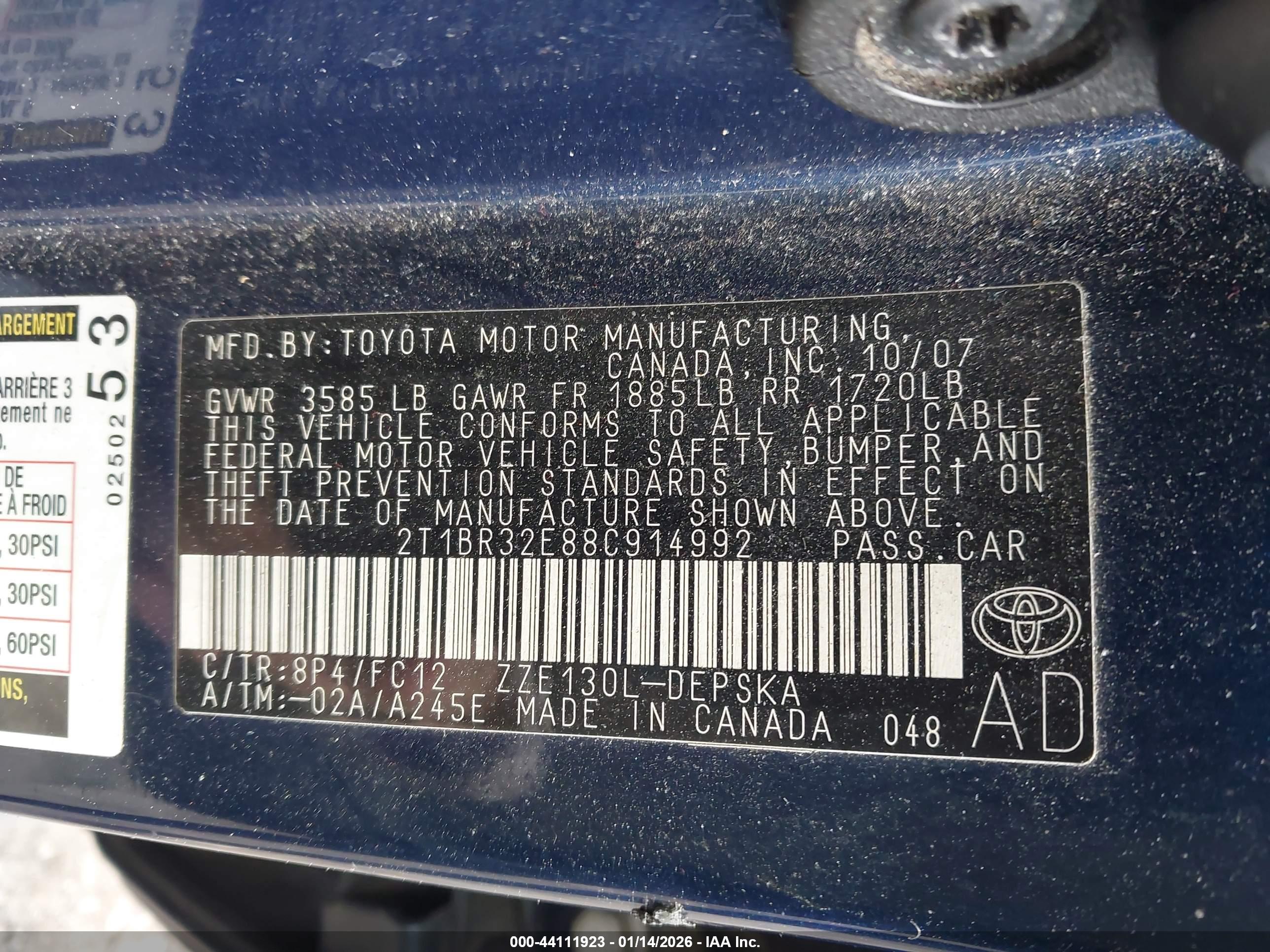 TOYOTA COROLLA image 9